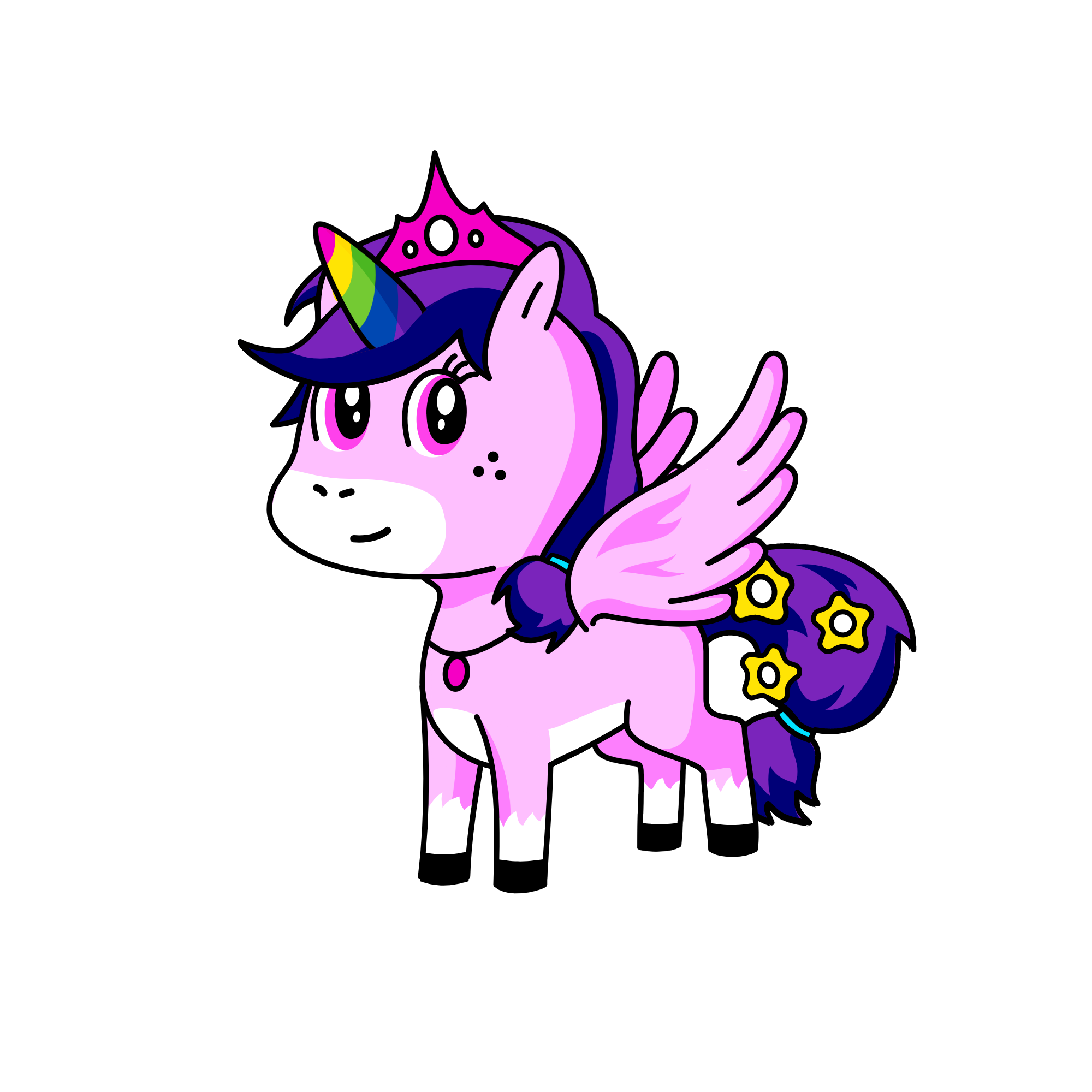 pink polly, the unicorn