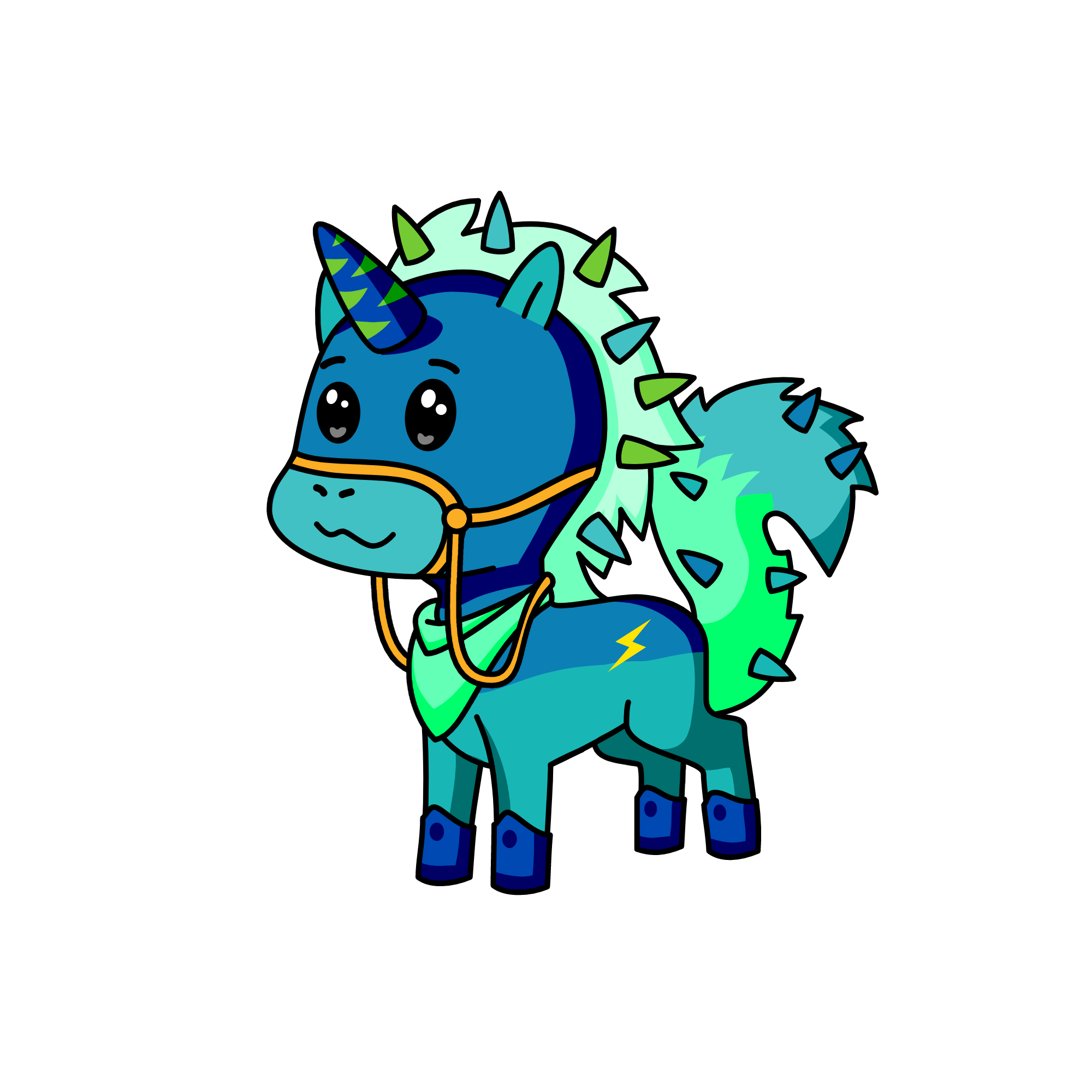 Spike, the unicorn