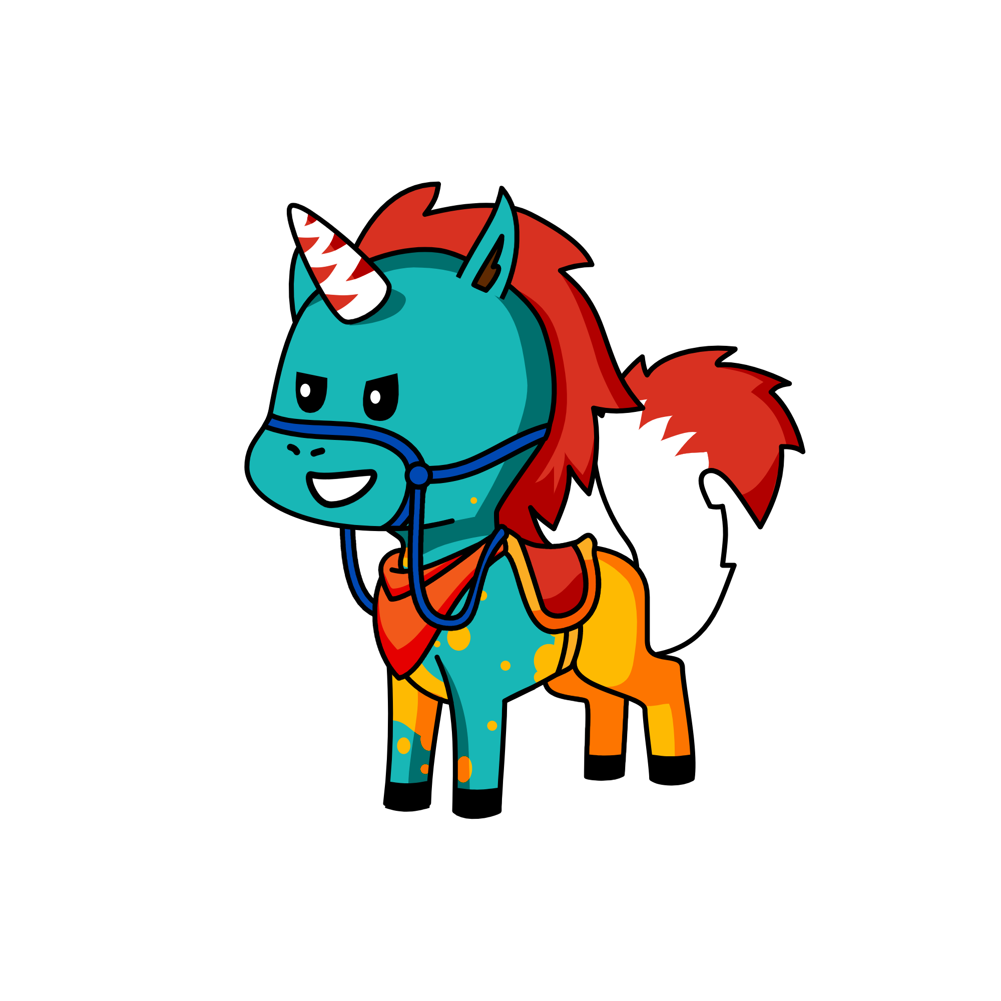 Scruff, the unicorn