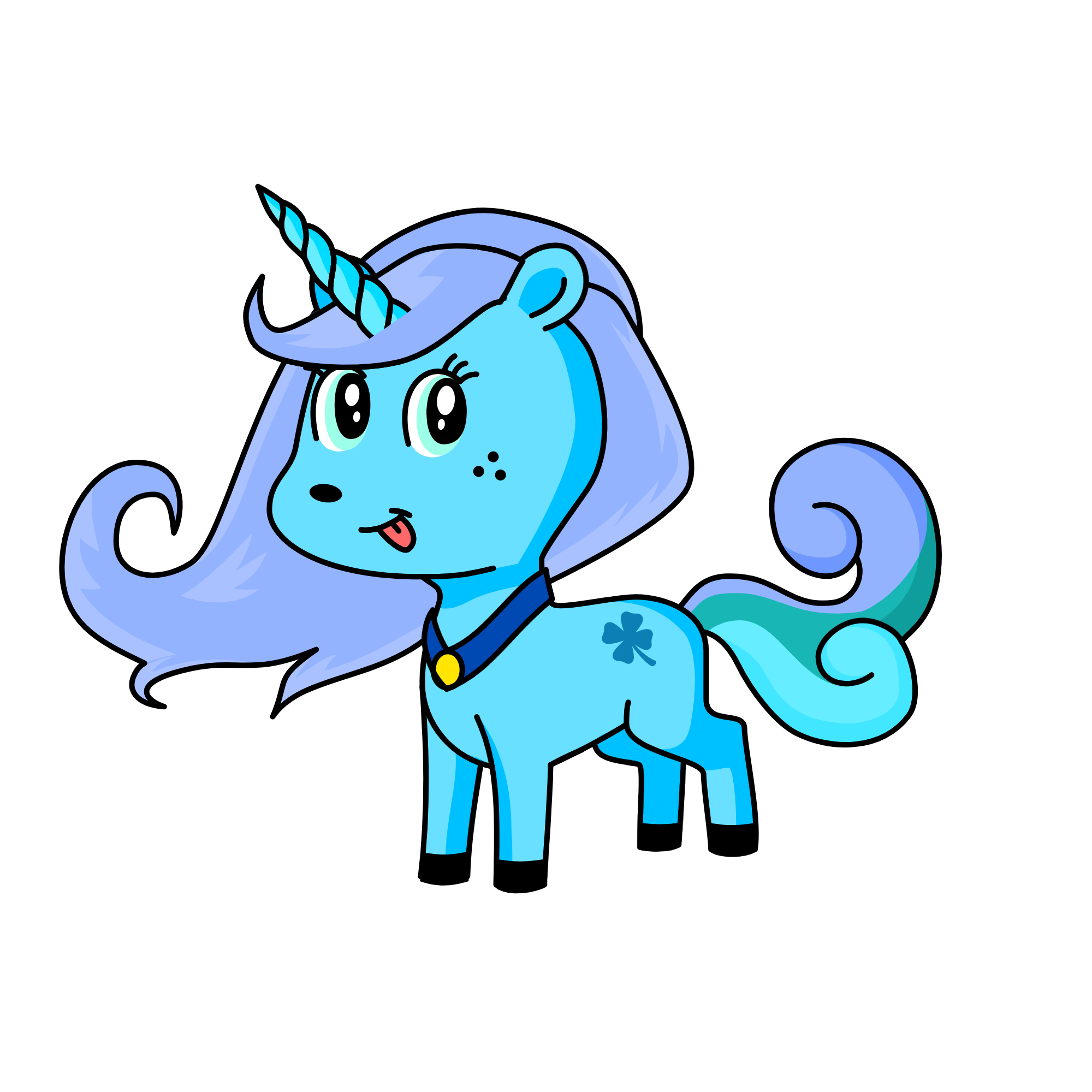 snowy, the unicorn