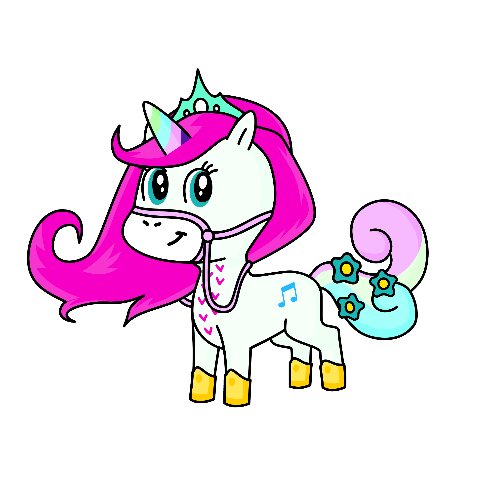 Qween Selesed, the unicorn