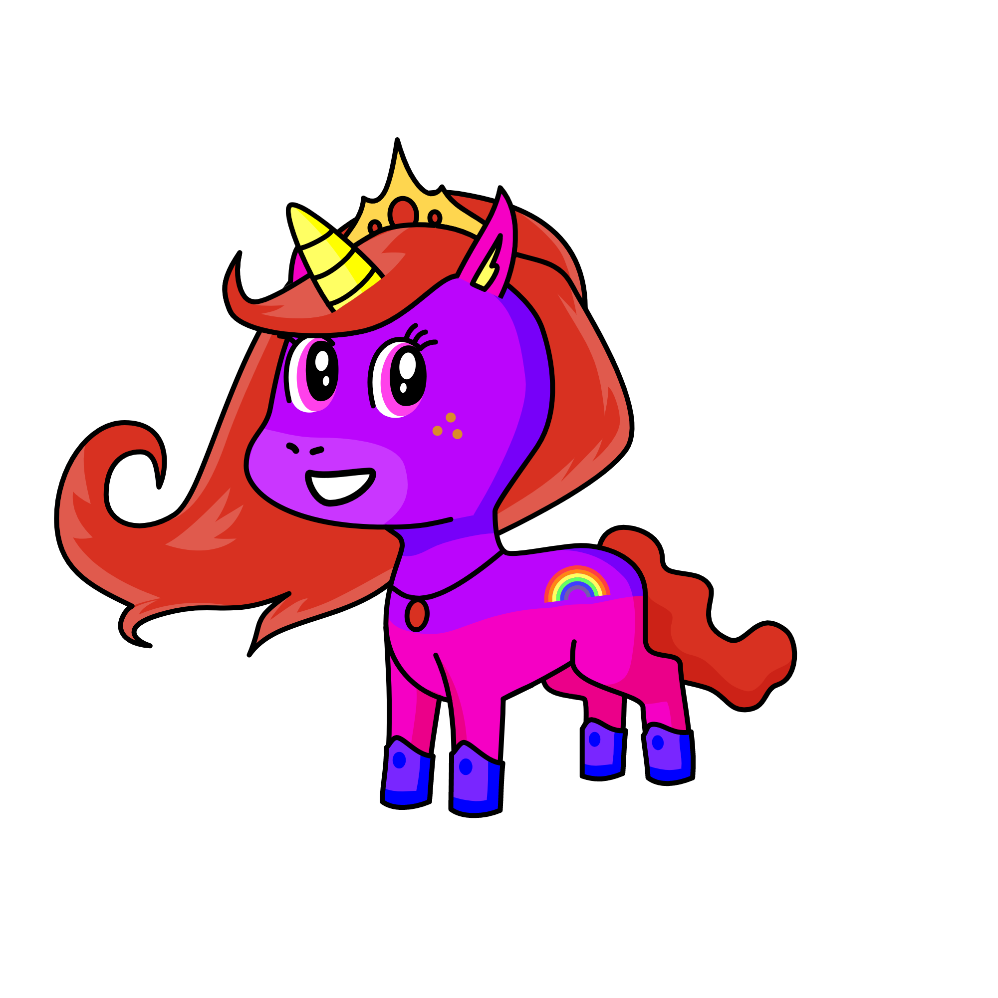 Desella, the unicorn