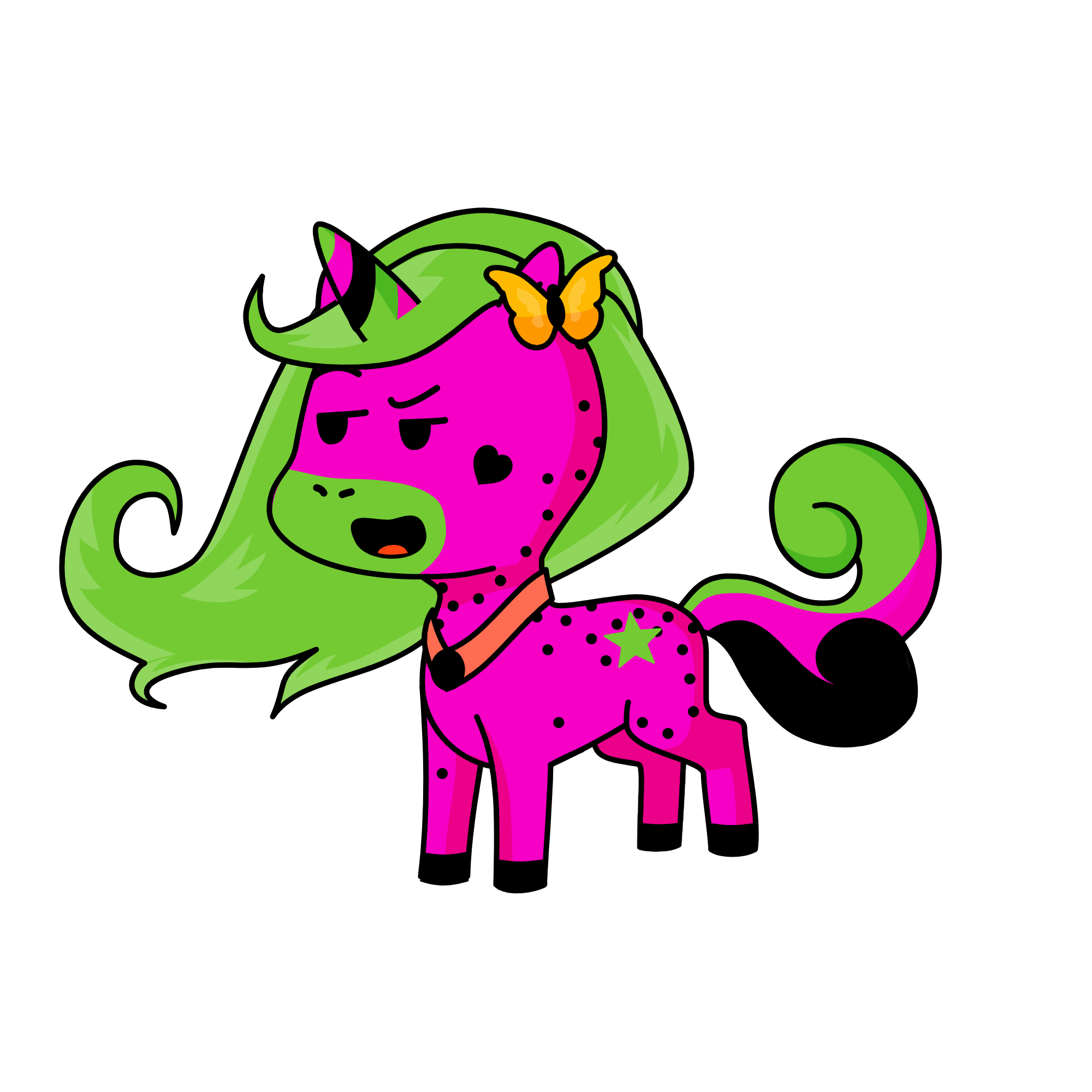 Watermelon, the unicorn