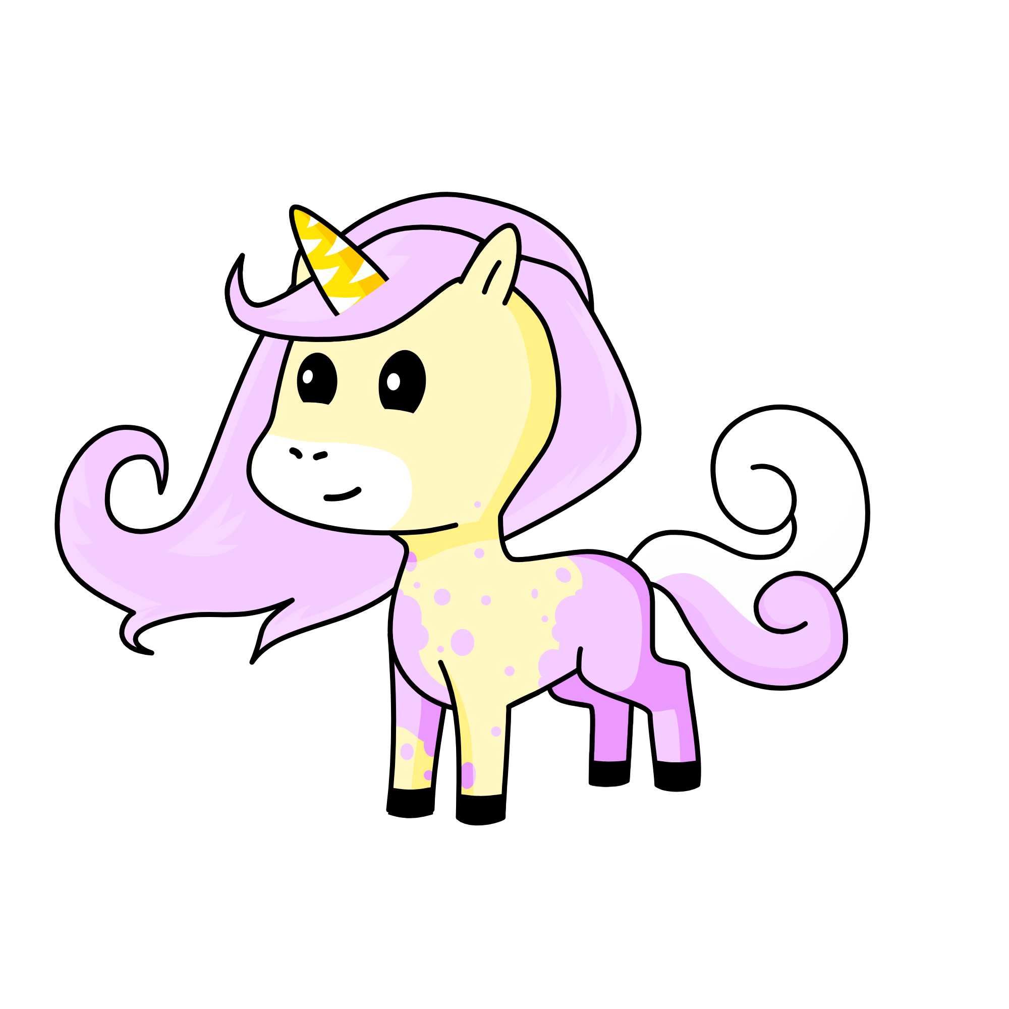 vanila cupcake, the unicorn