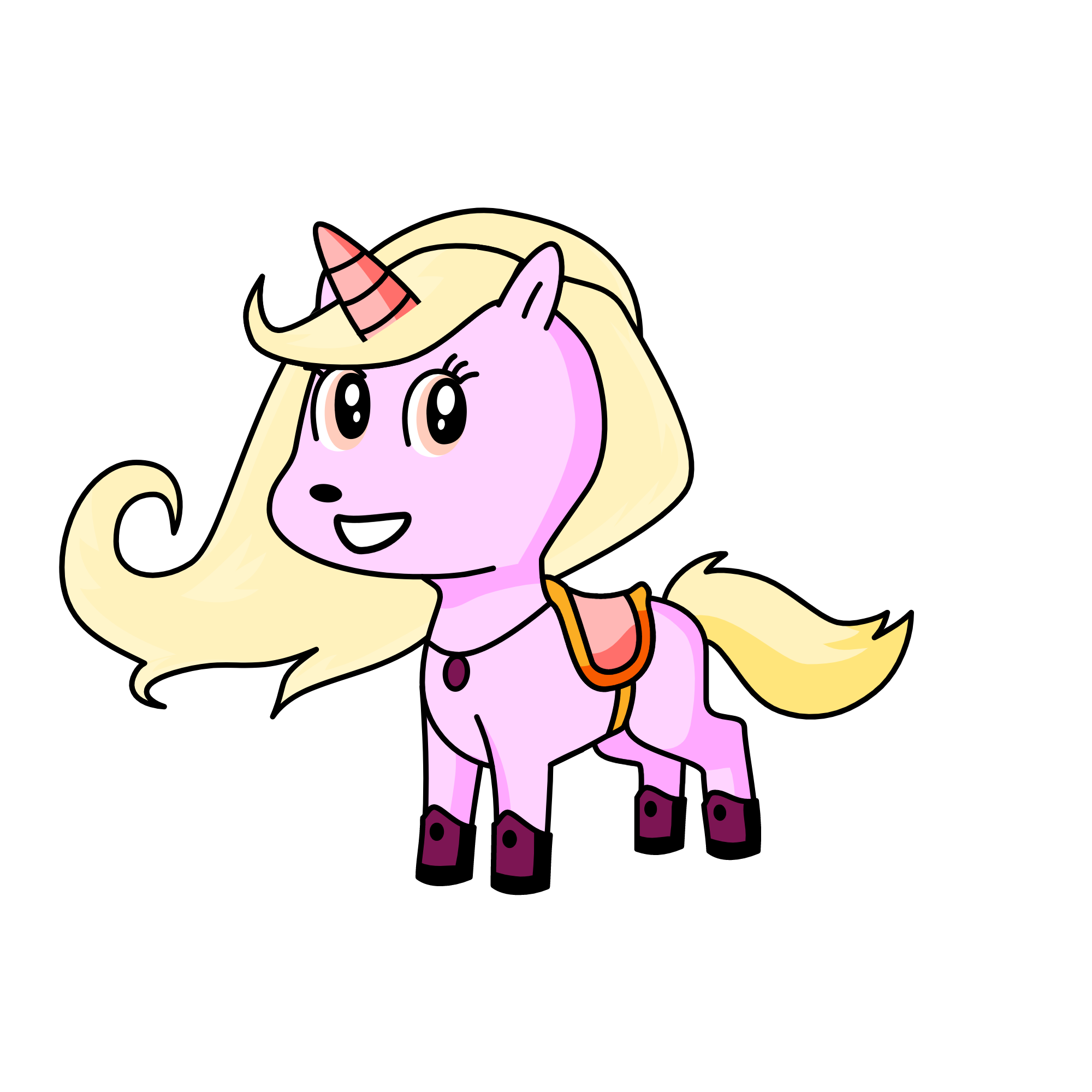 Pinky, the unicorn