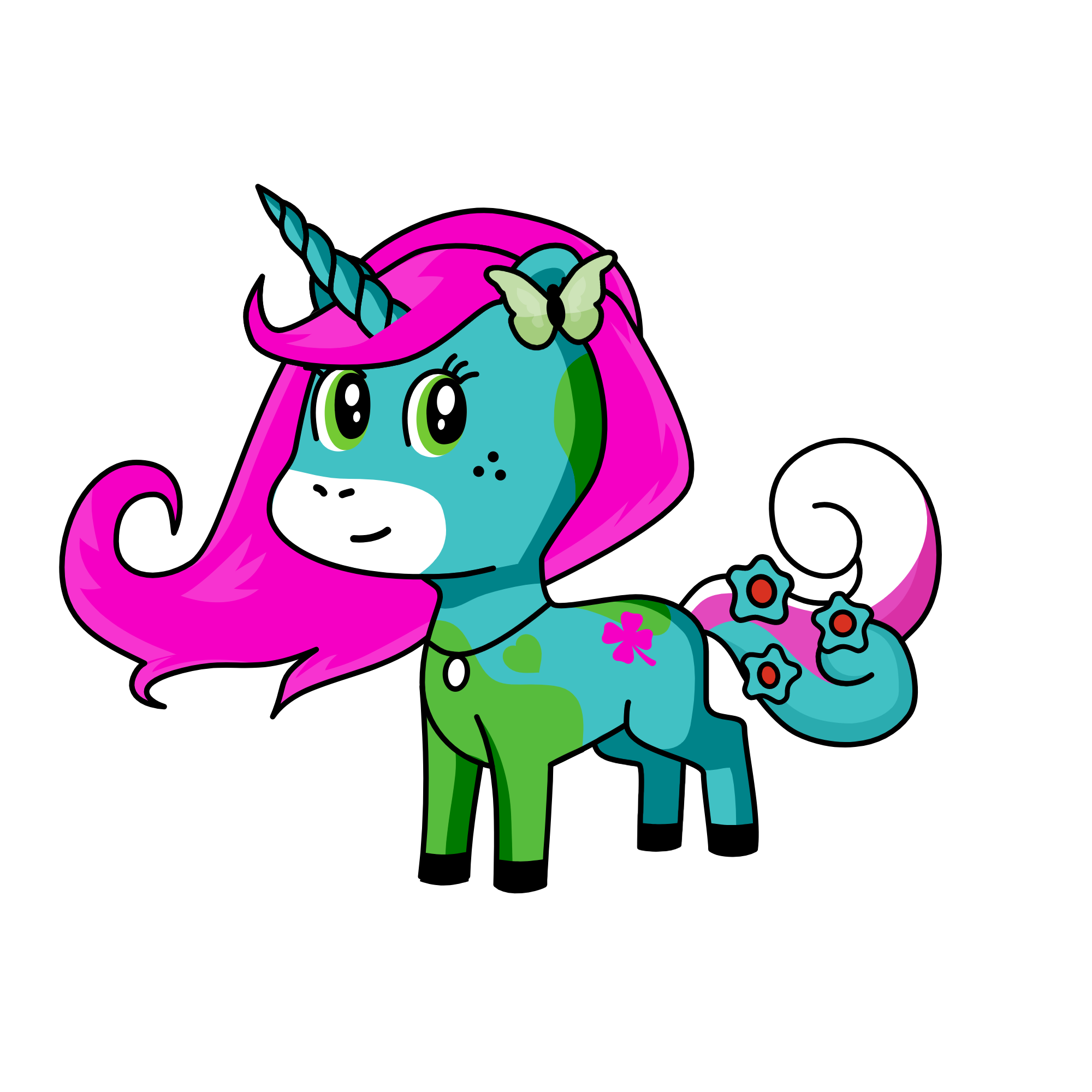 the power puff pony, the unicorn