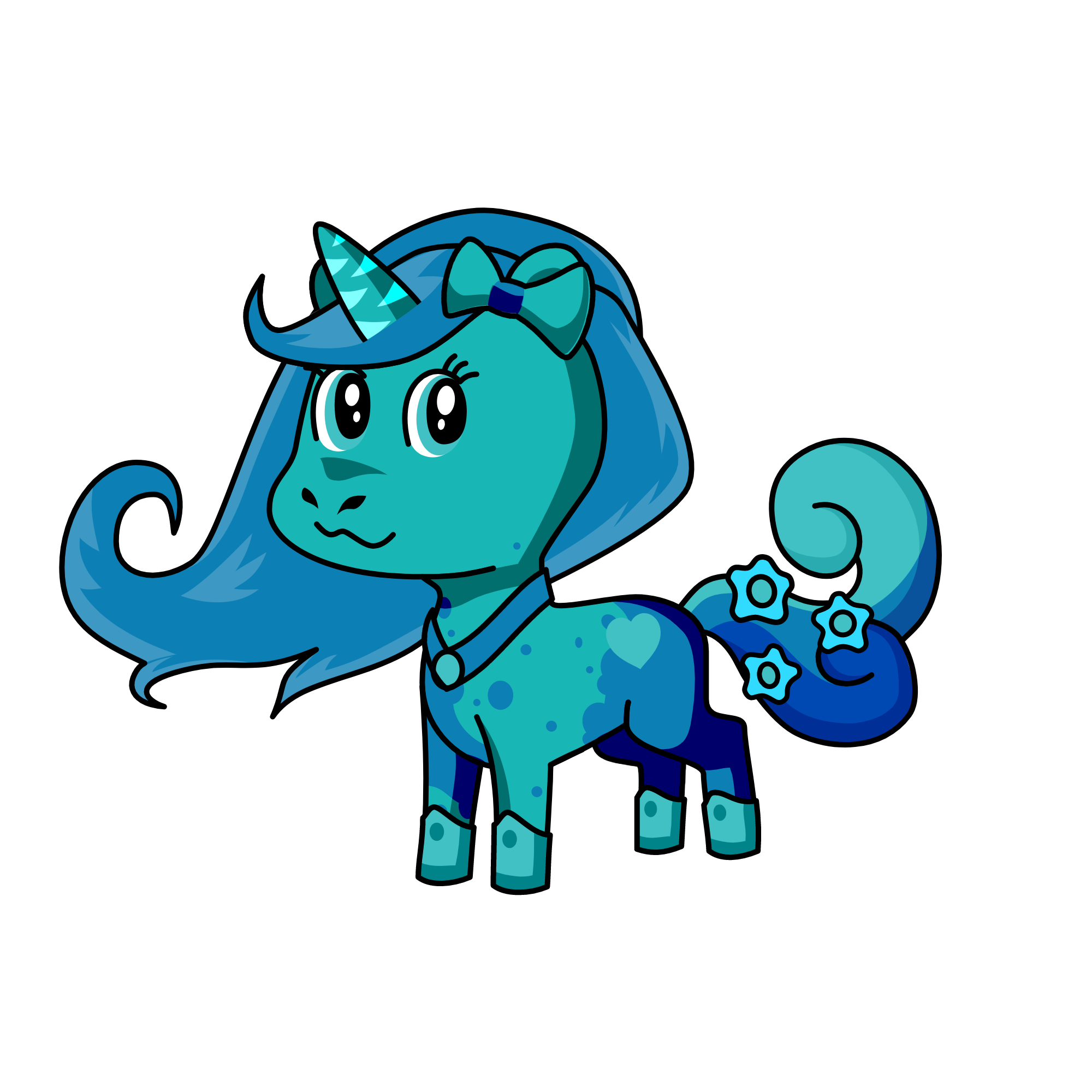 bluey, the unicorn