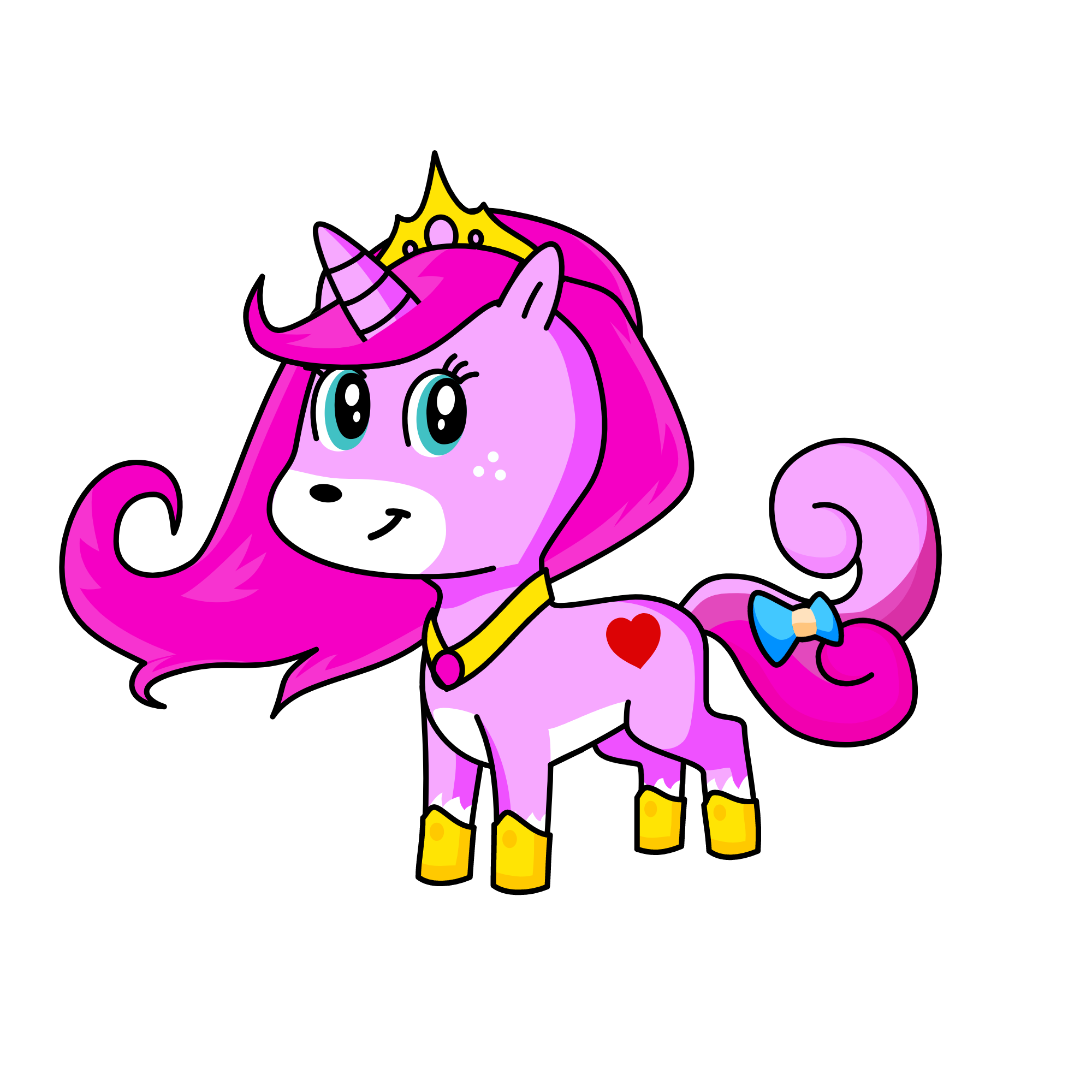 Princess heart, the unicorn