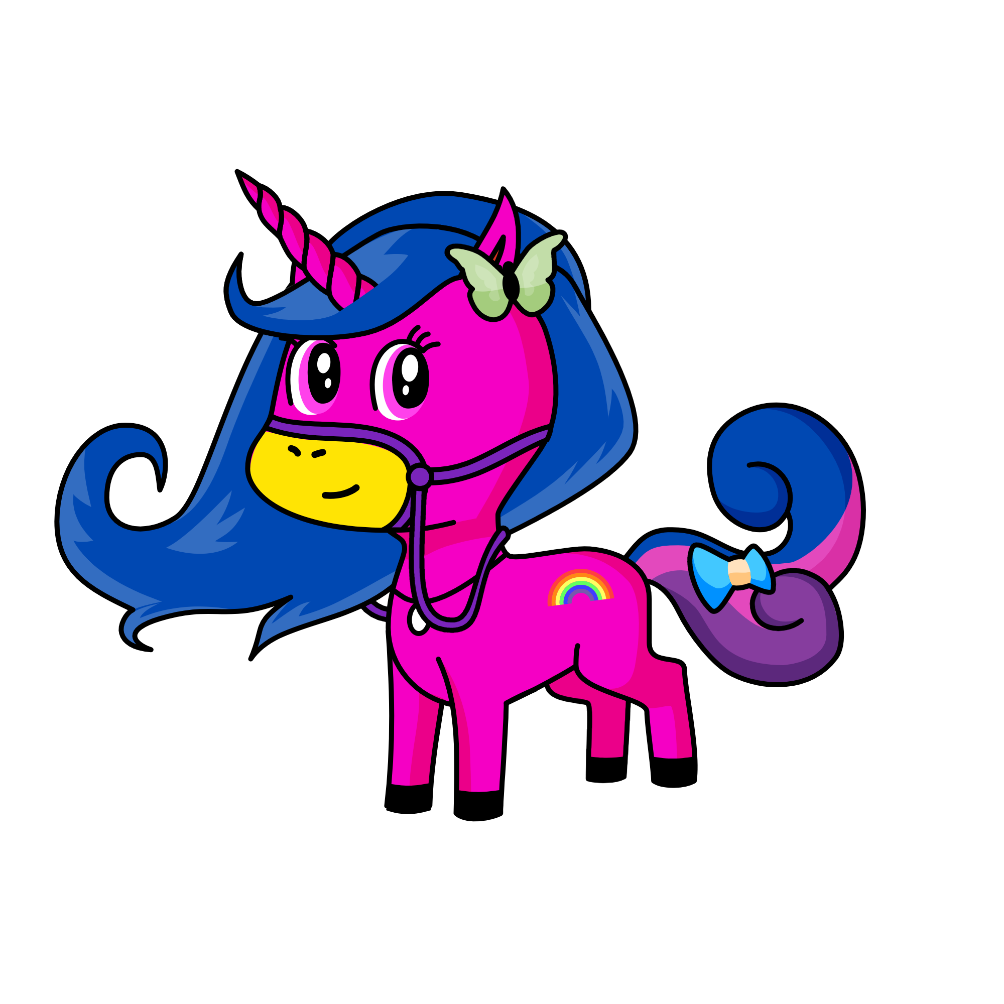 buterfly, the unicorn