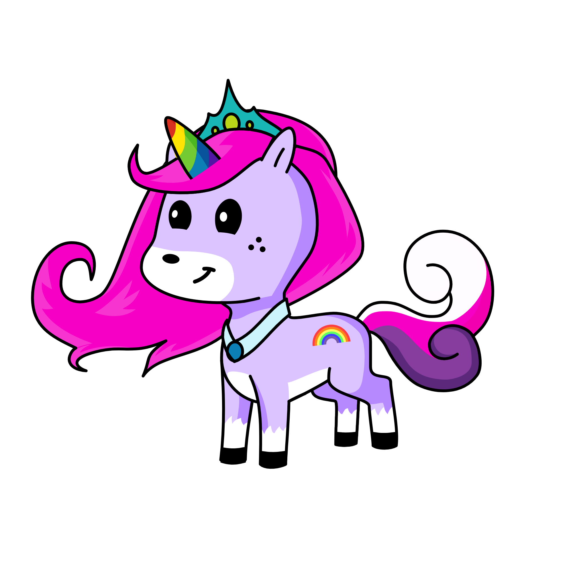 Unicorn princess, the unicorn