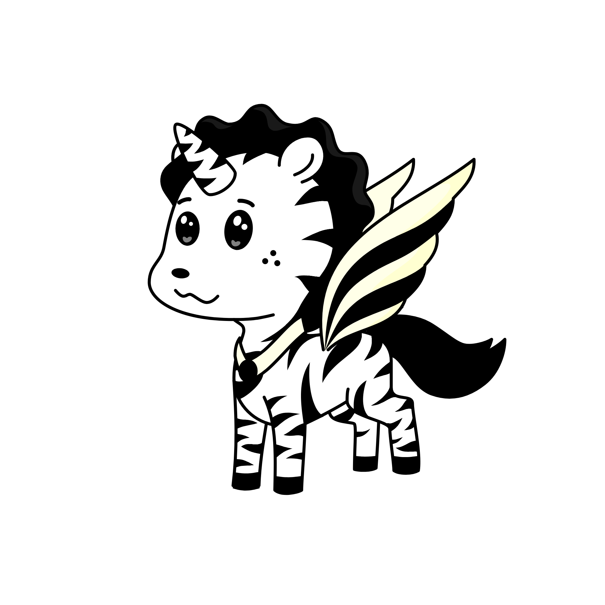 zebra, the unicorn
