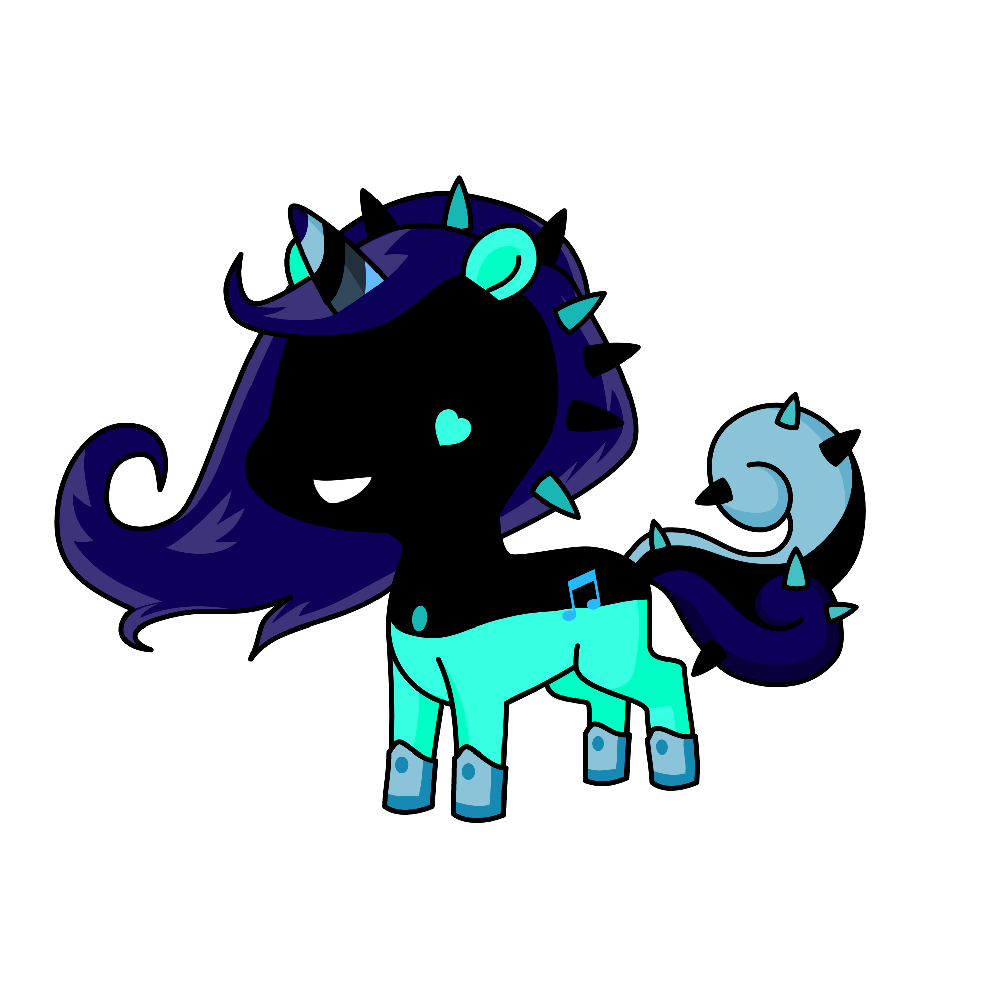 sad , the unicorn