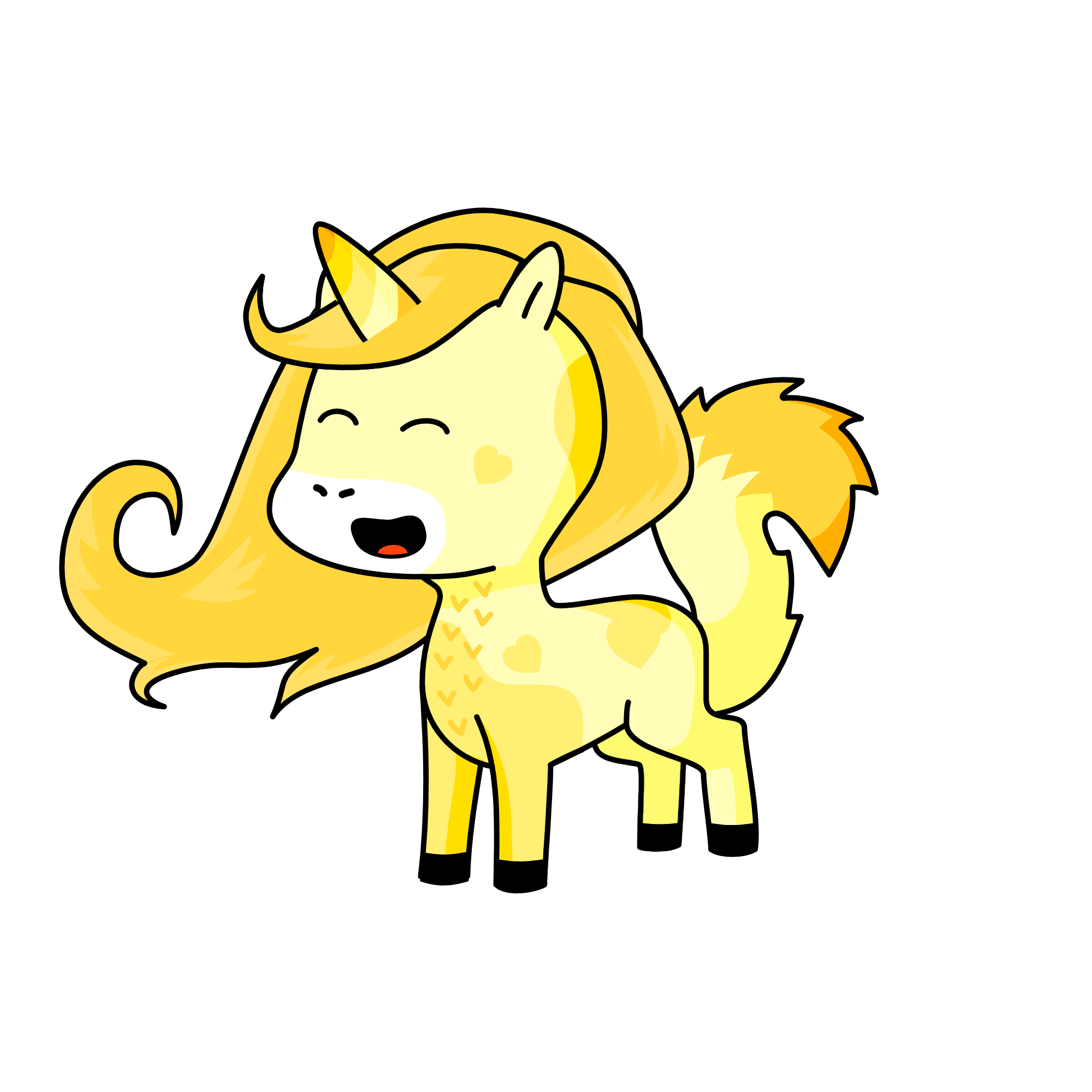 happiness, the unicorn
