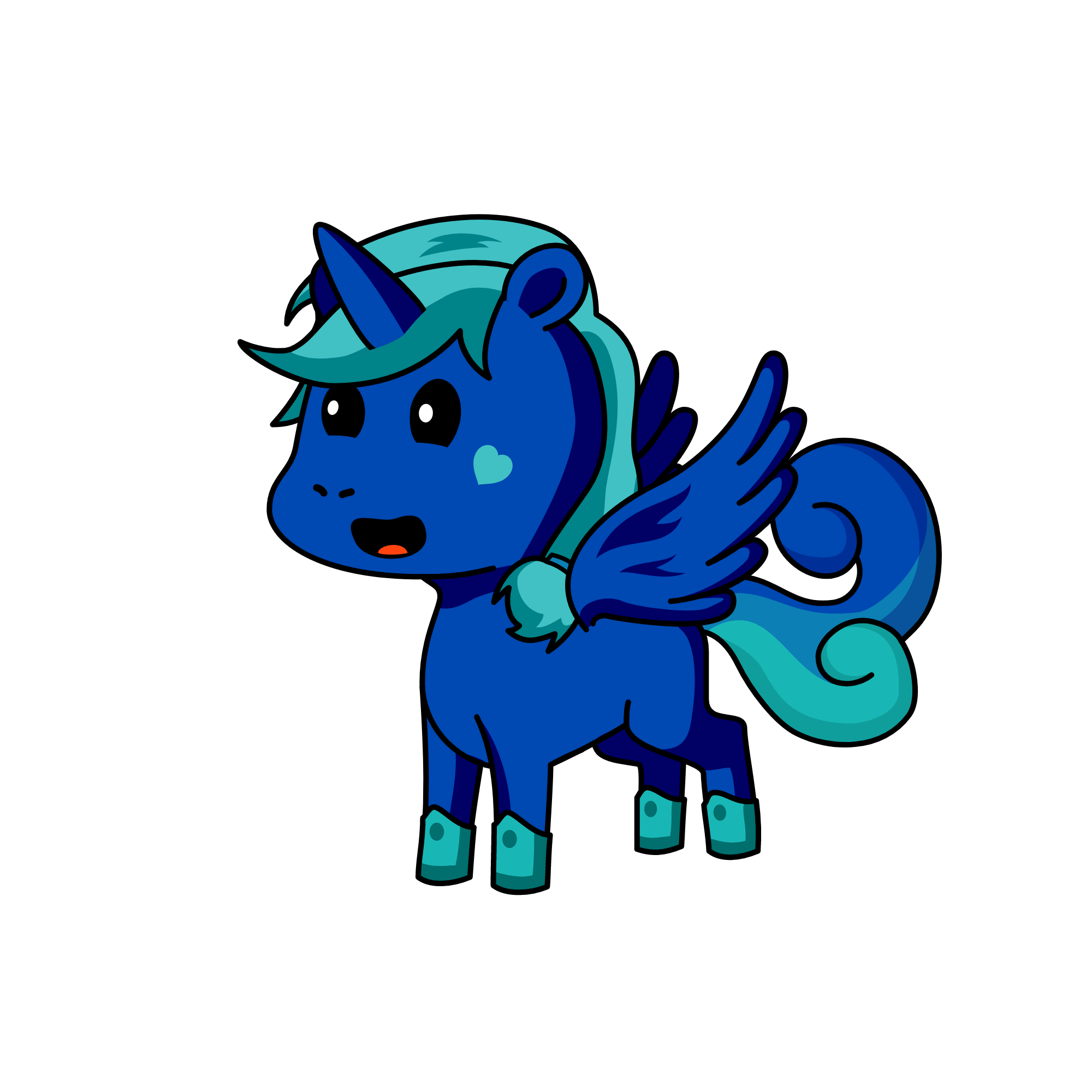 hey im bluey, the unicorn