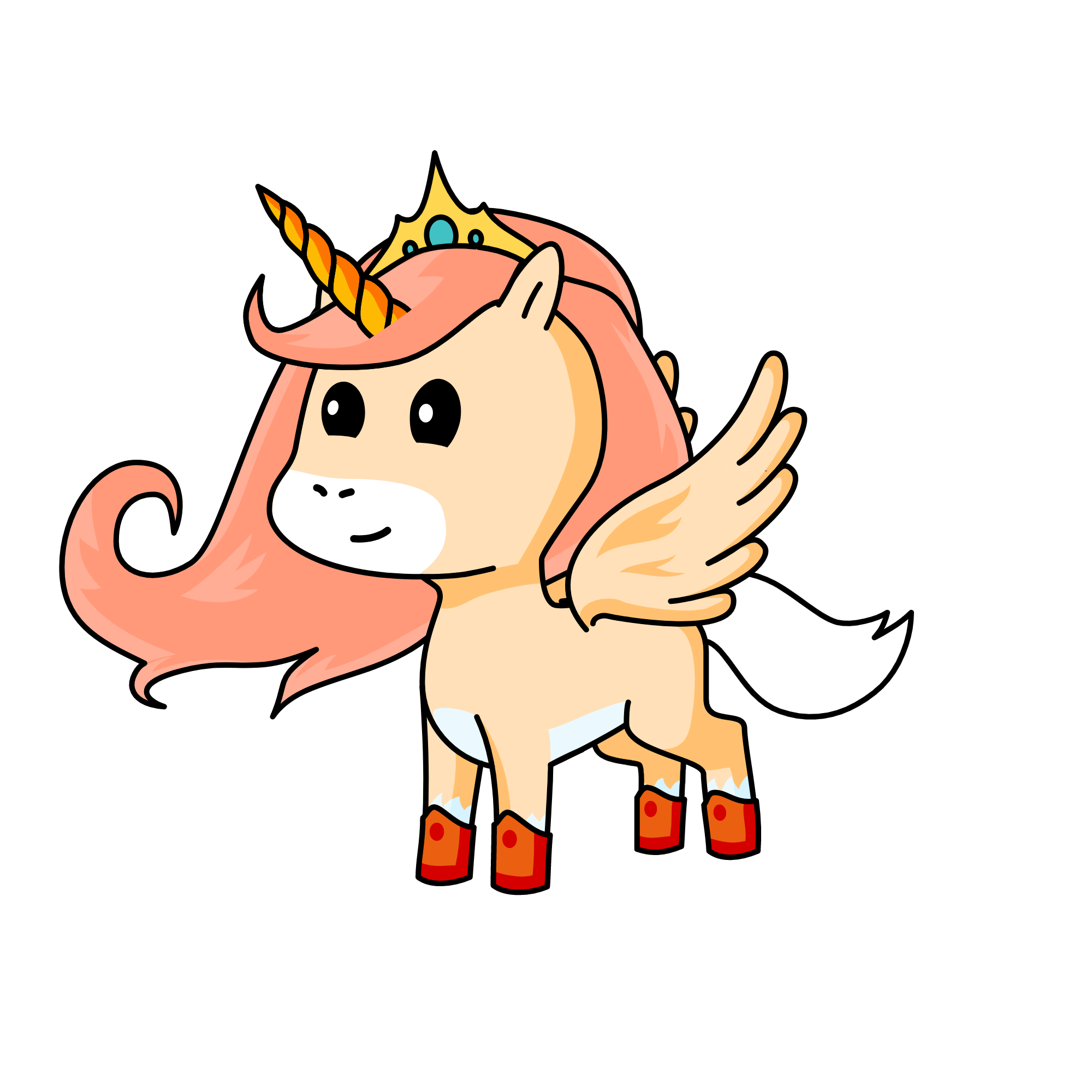 sunset, the unicorn