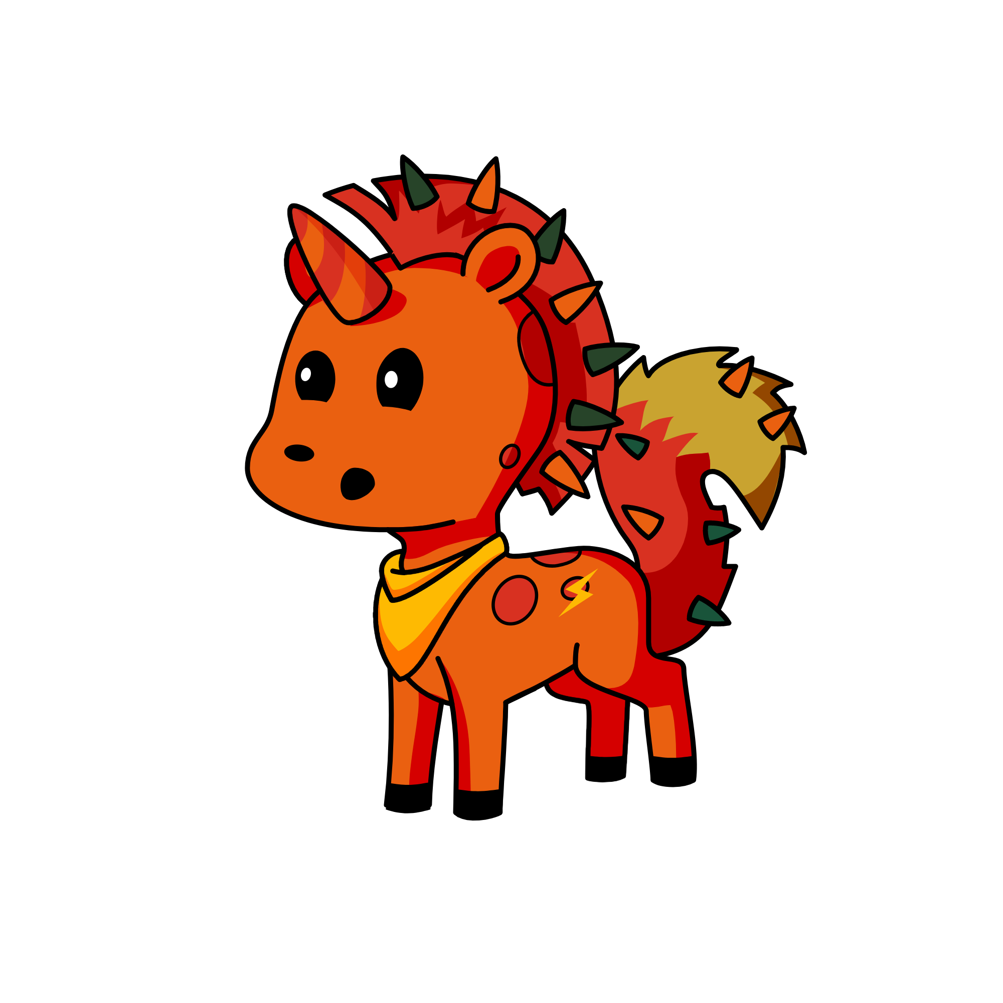 Fire gardien, the unicorn
