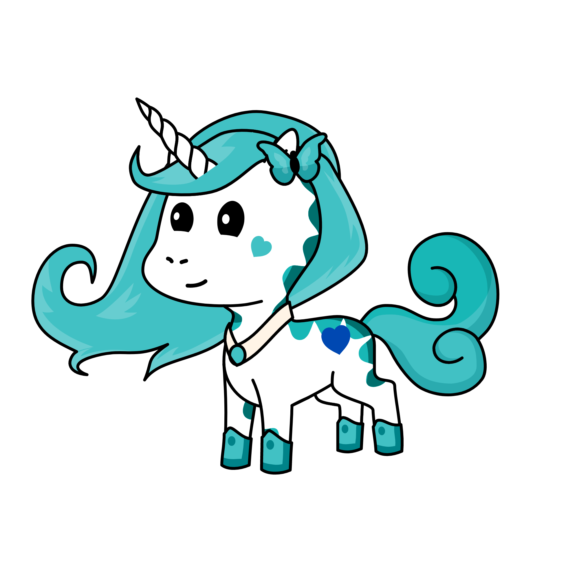 Snowflakes, the unicorn