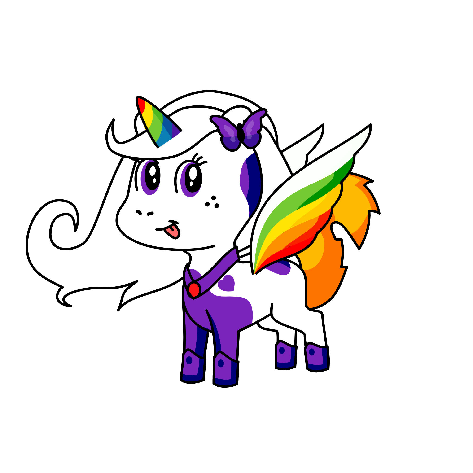 Fluttershy, the unicorn