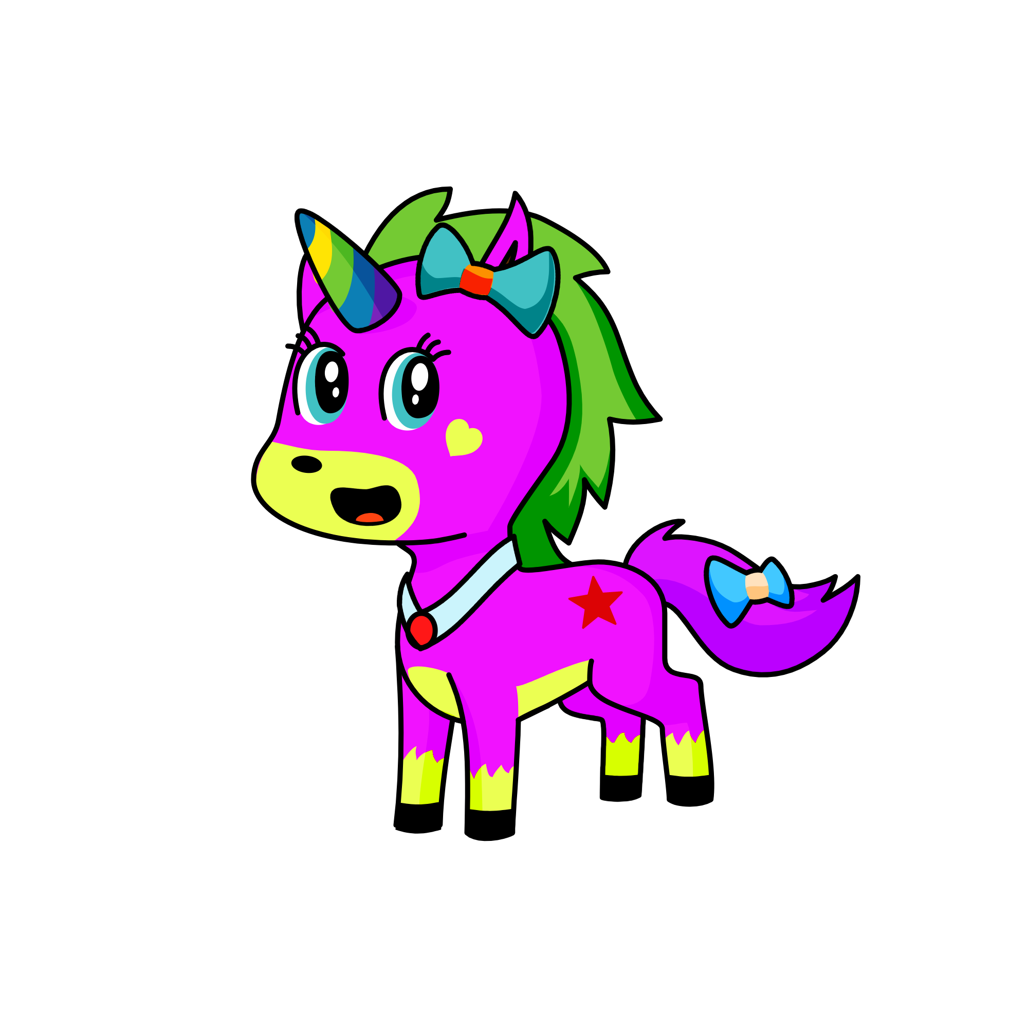 the cutie pie, the unicorn