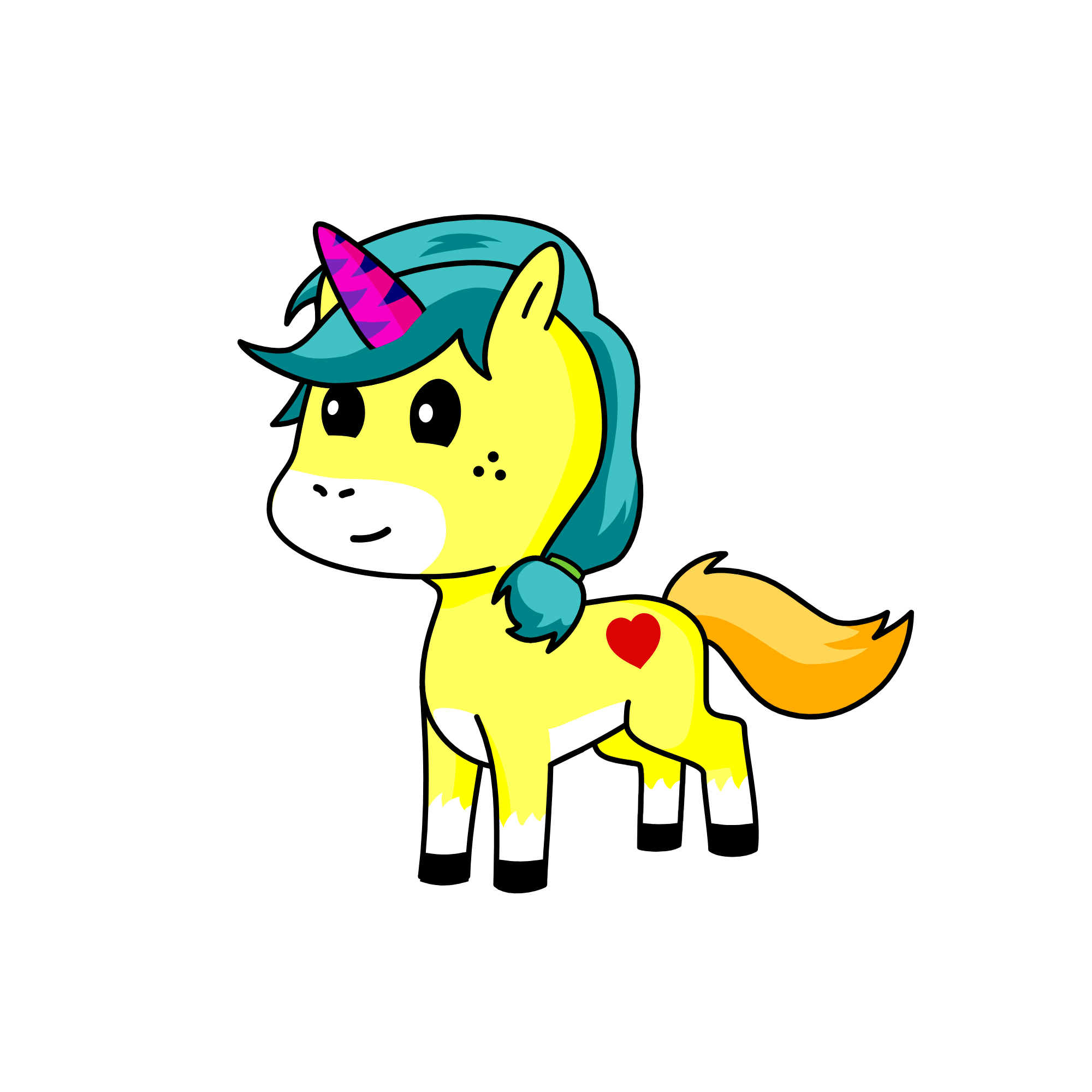 Sparkles, the unicorn
