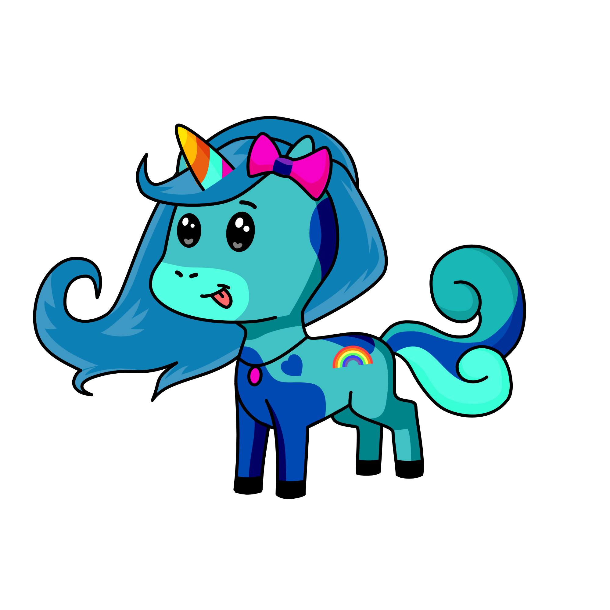Rainbowcorn, the unicorn