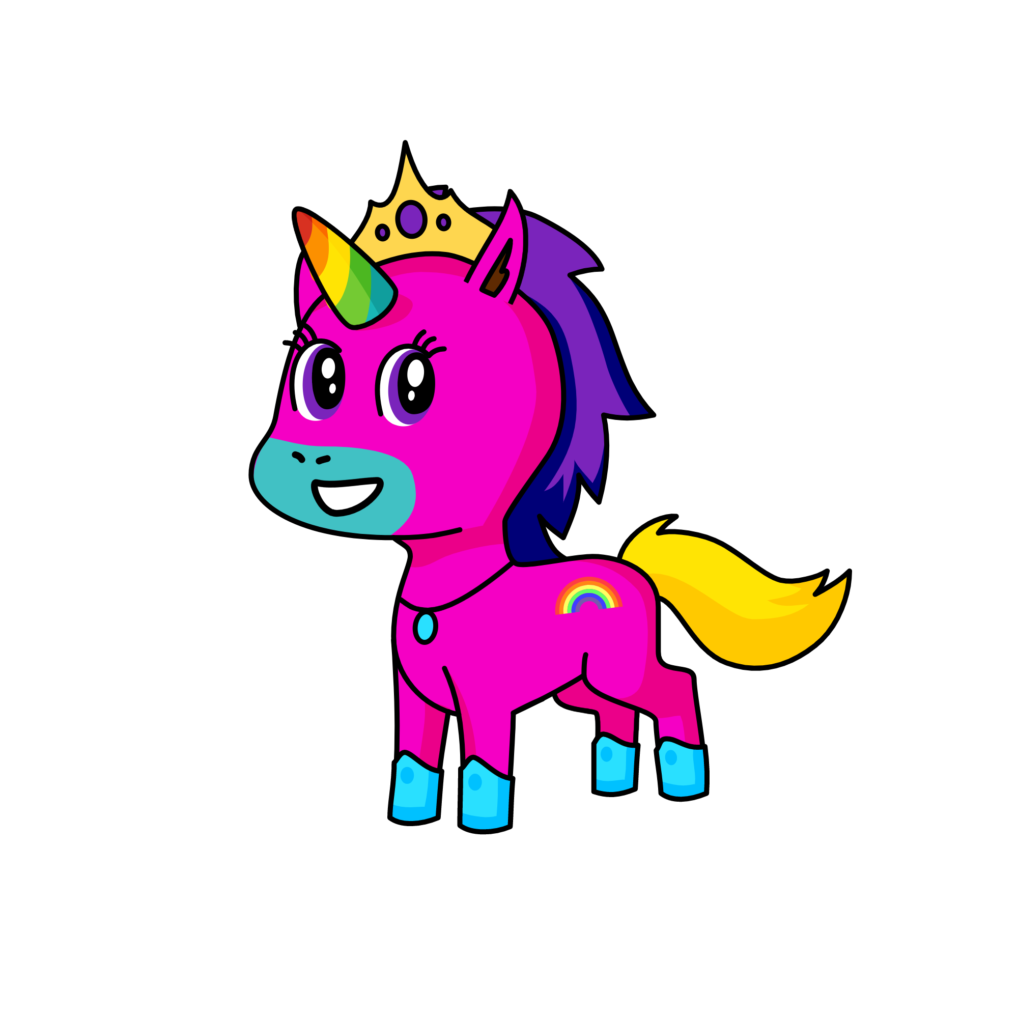 Rainbow Unicorn, the unicorn