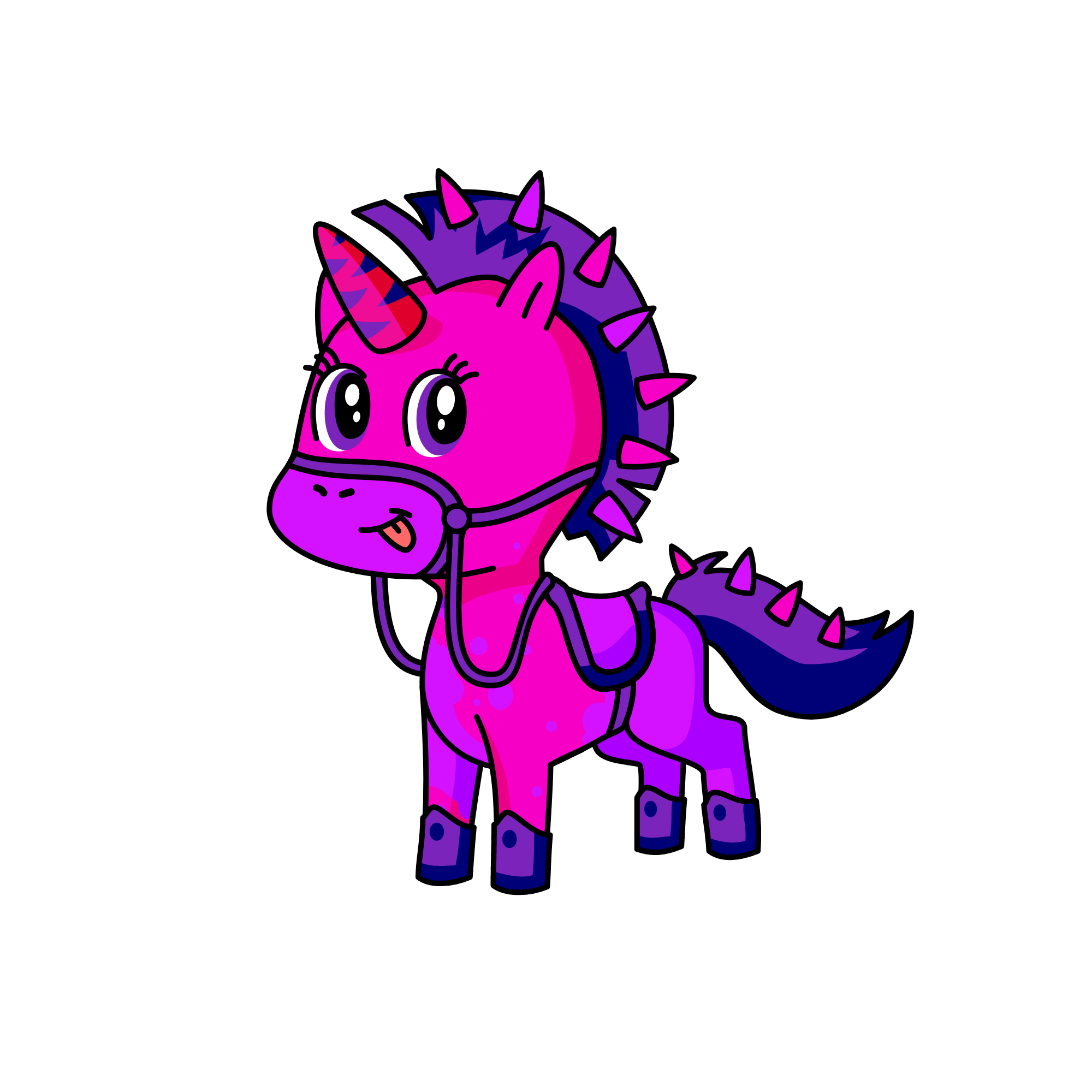 pinple{pink & purple}, the unicorn