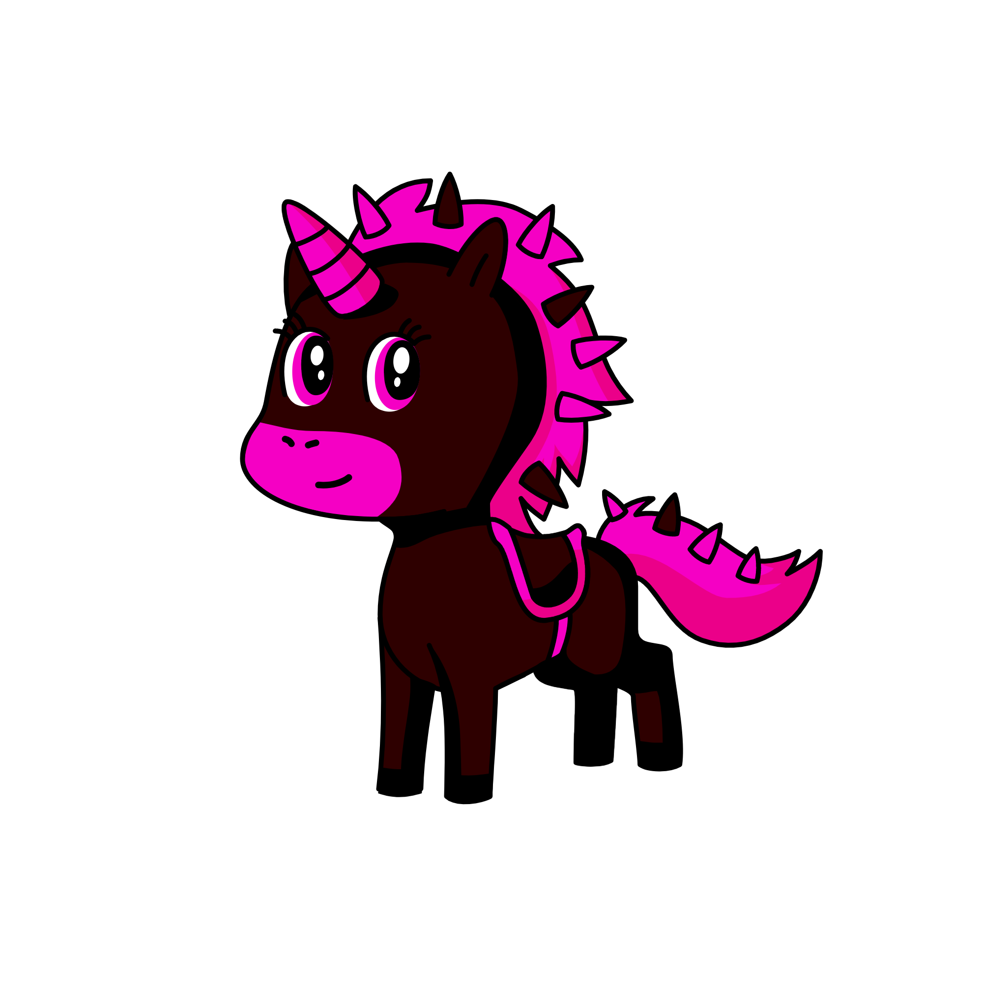 Pinky, the unicorn