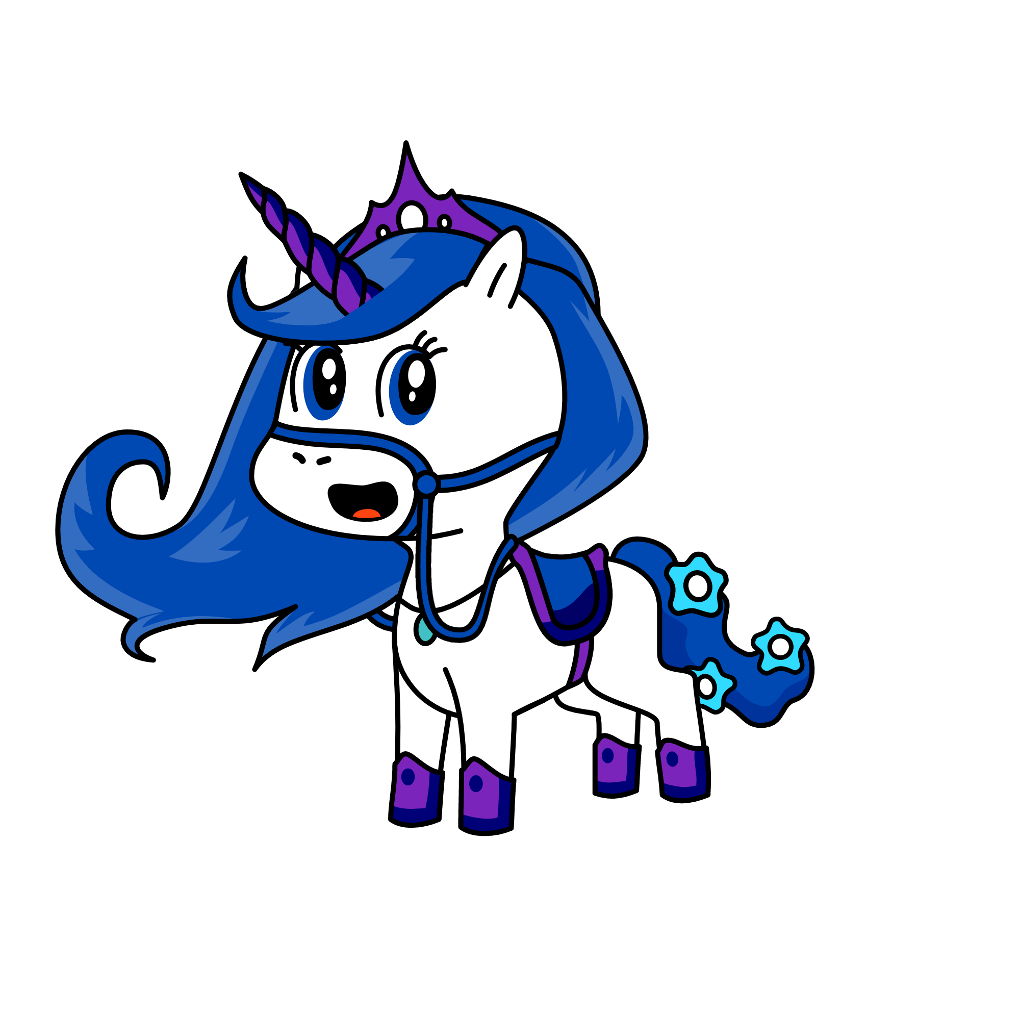 snow Qeen, the unicorn