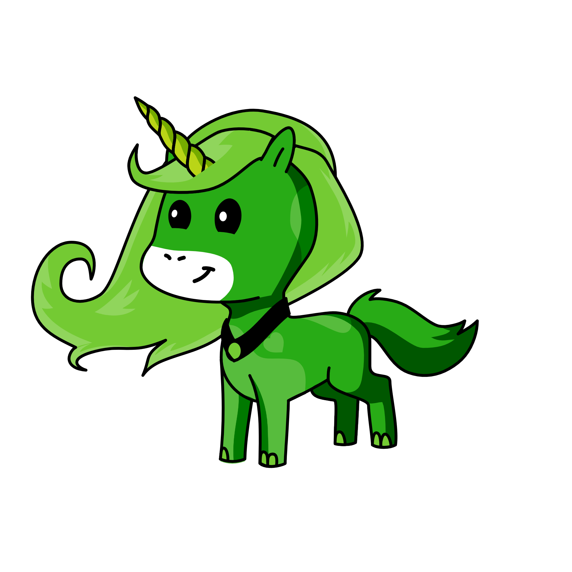 Emerald, the unicorn