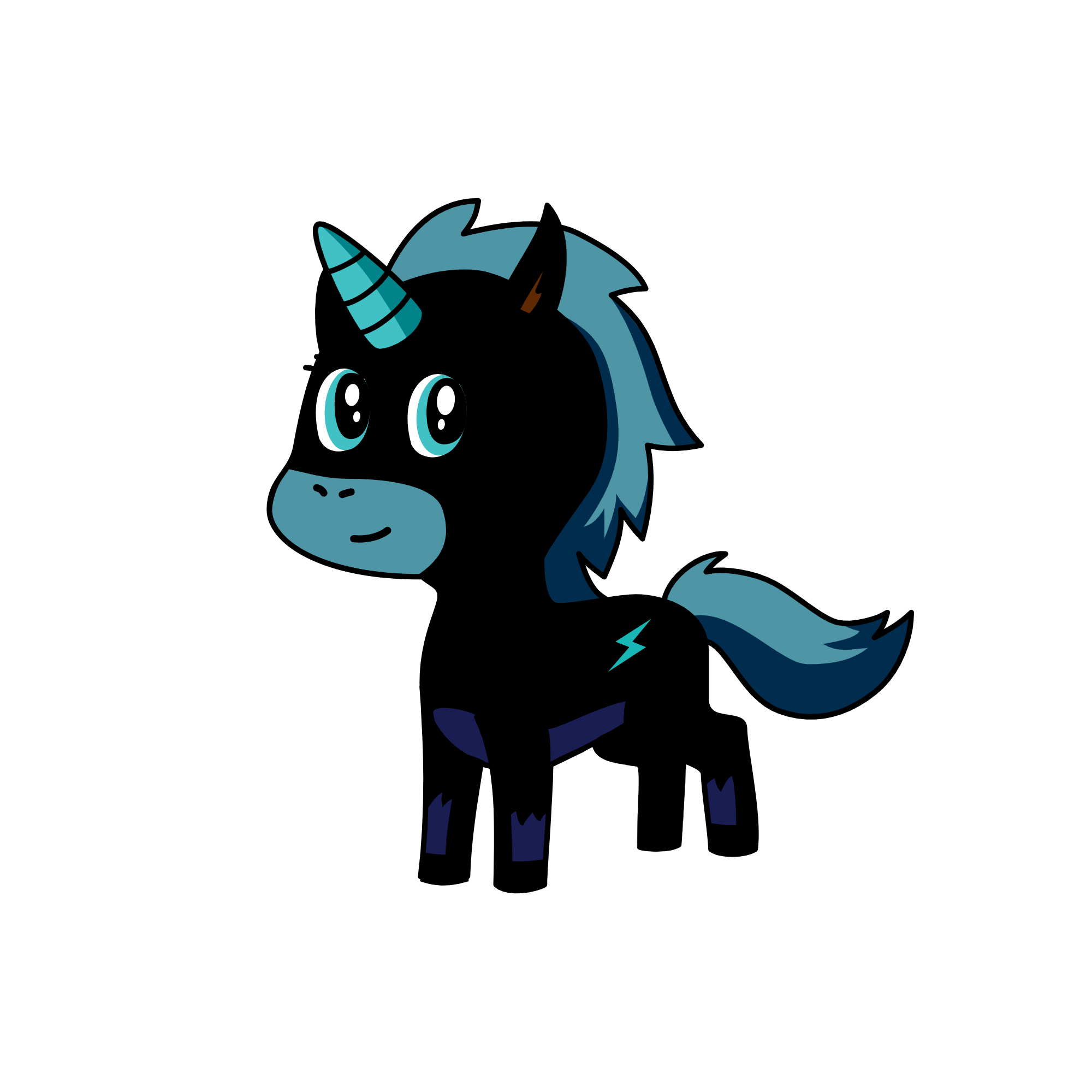 Dark, the unicorn