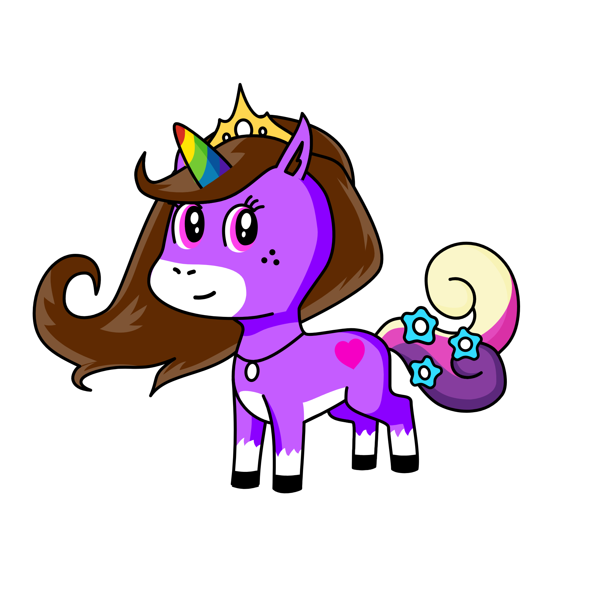 Queen, friend of Rainbow Dash, the unicorn