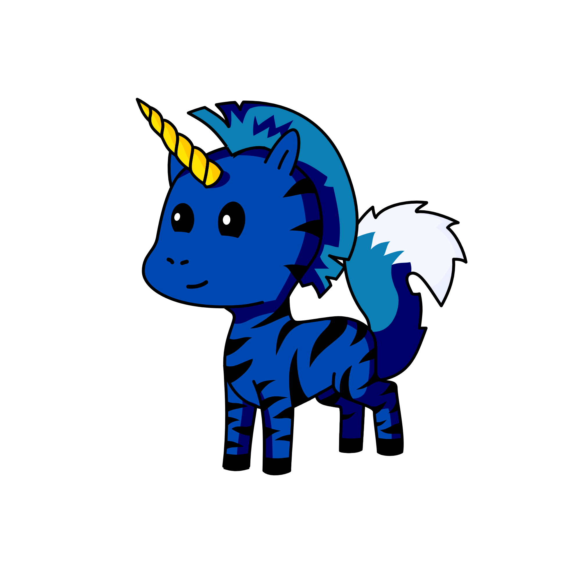 blue tiger, the unicorn