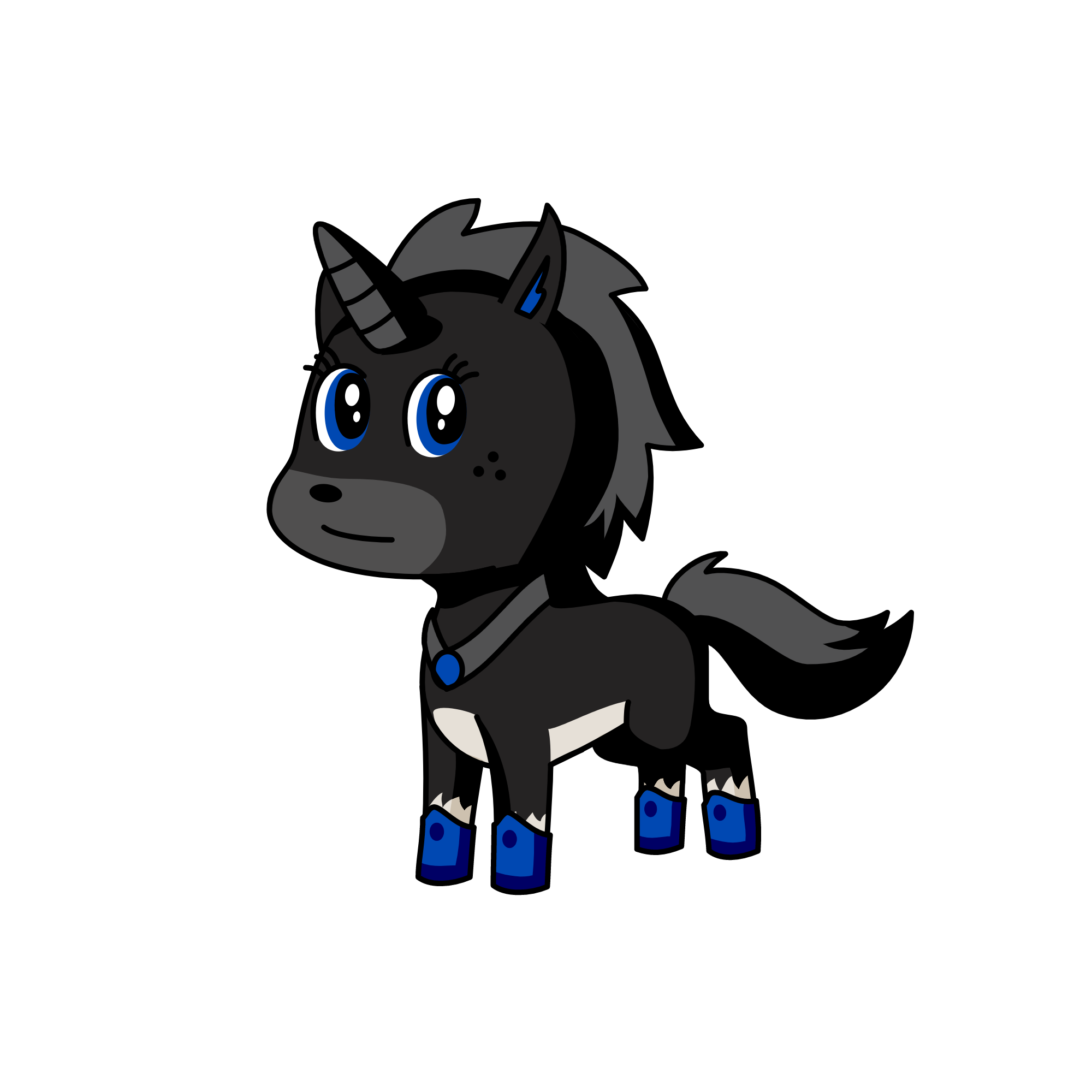 moonlight, the unicorn