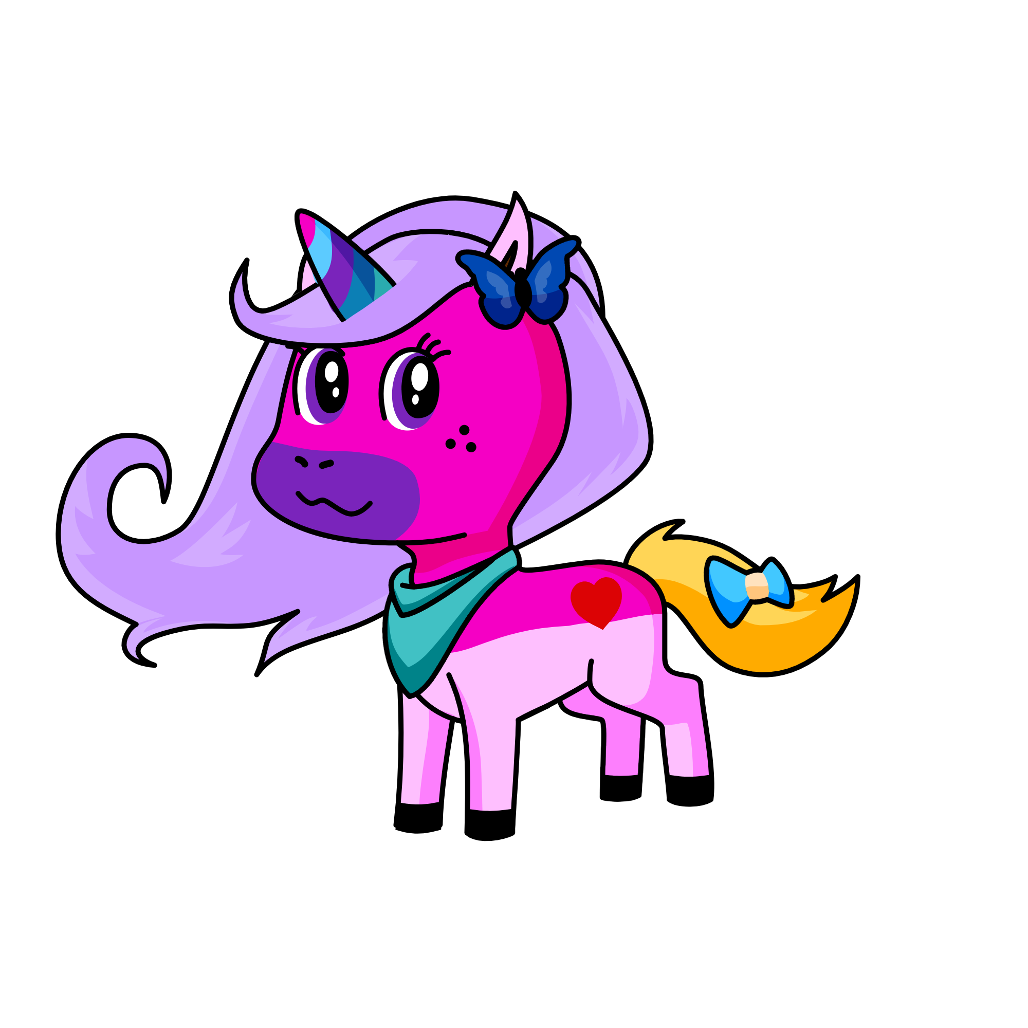Frosting, the unicorn