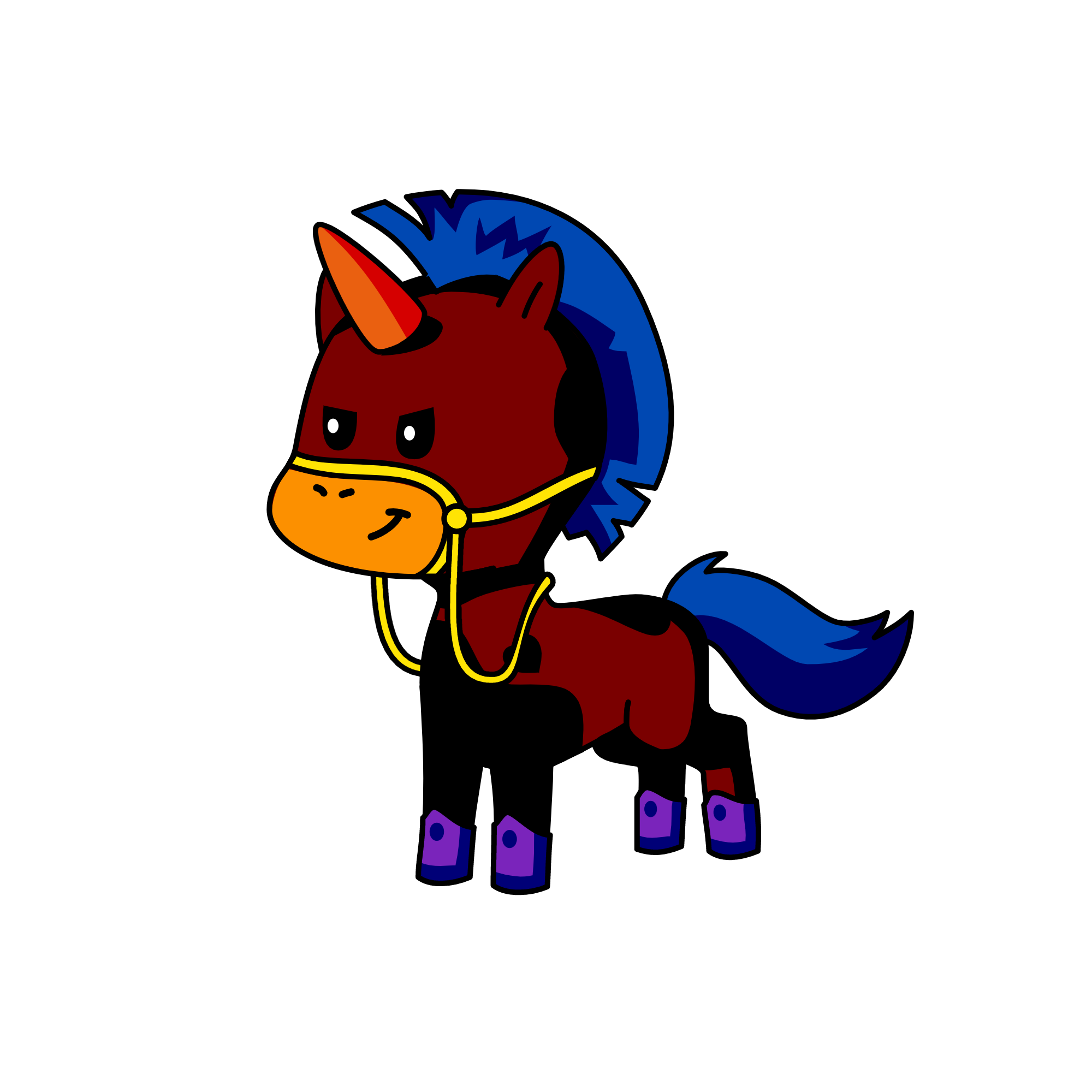 I AM THE NIGHT, the unicorn