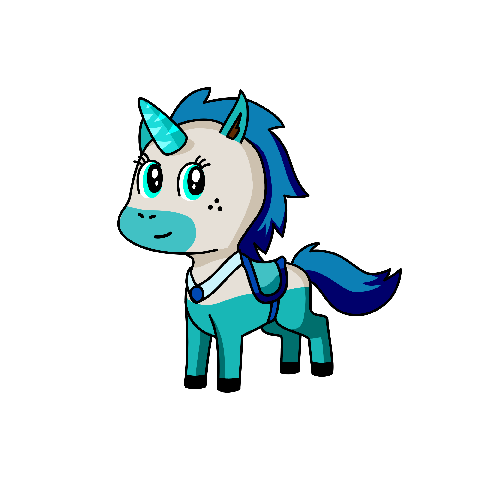 Aqua, the unicorn