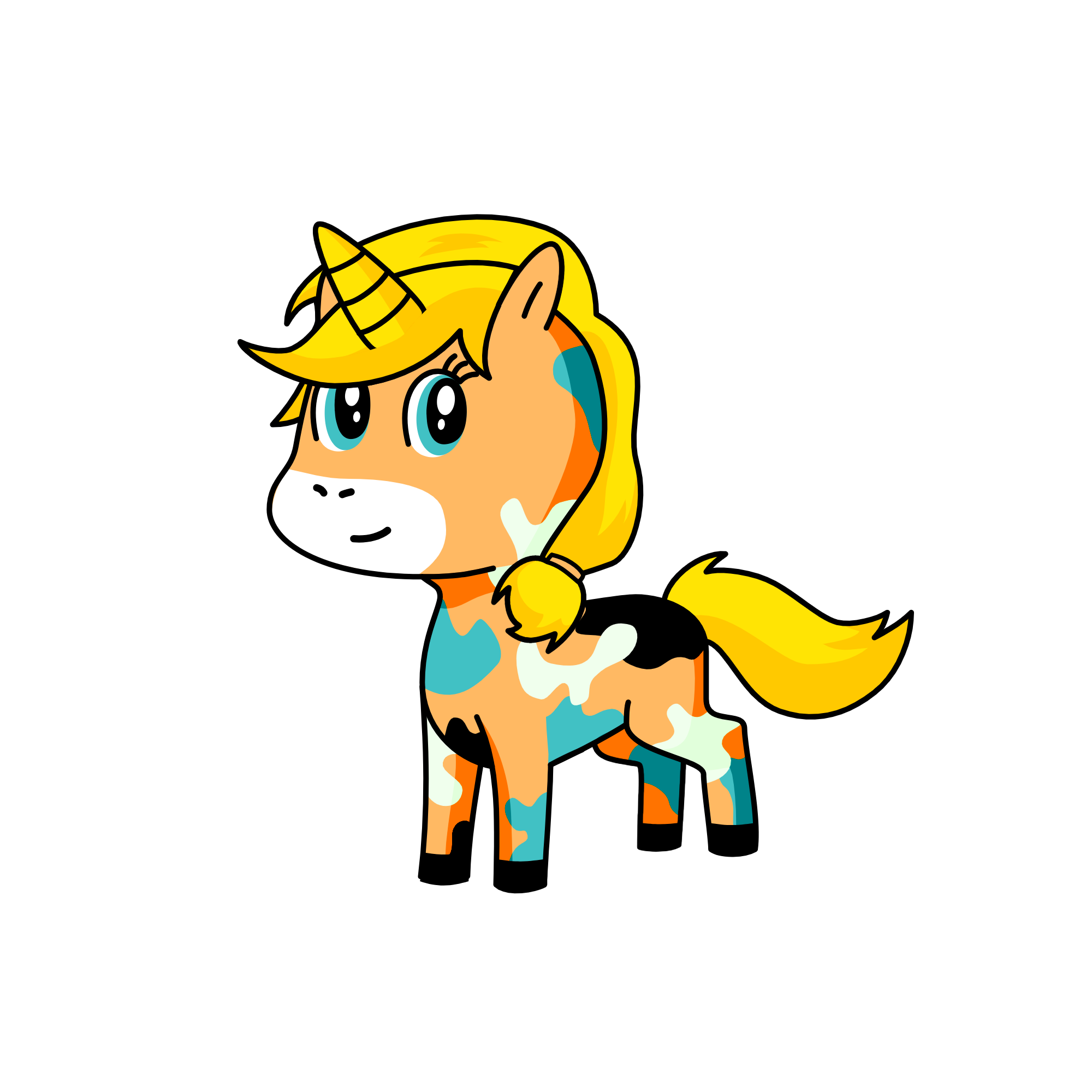 Bubbles the PowerPuff Girl, the unicorn