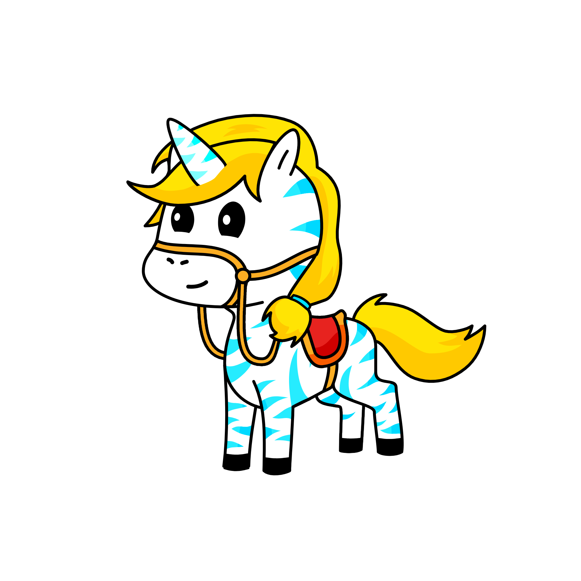 zebra, the unicorn