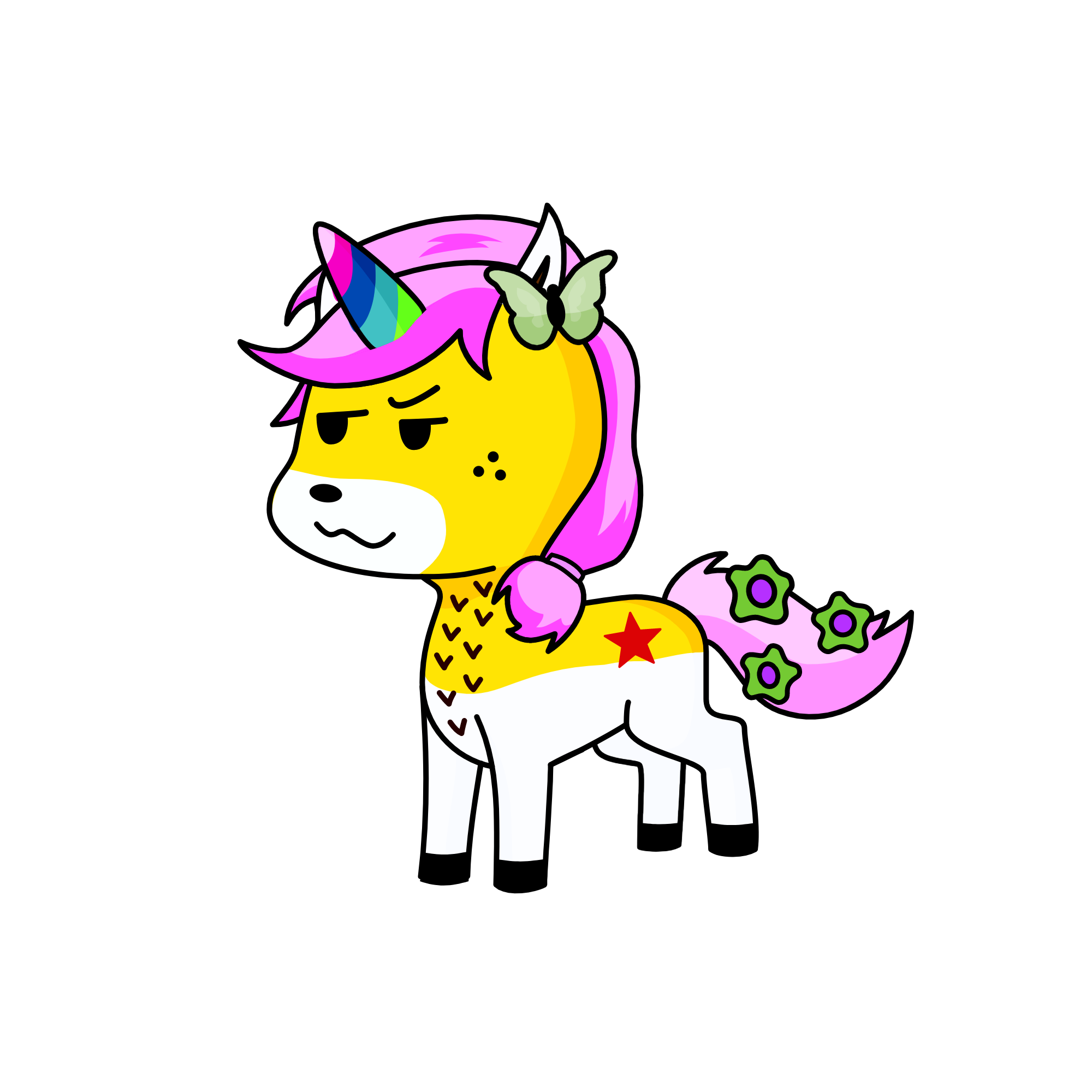 Bana-ana-Bow-Corn, the unicorn