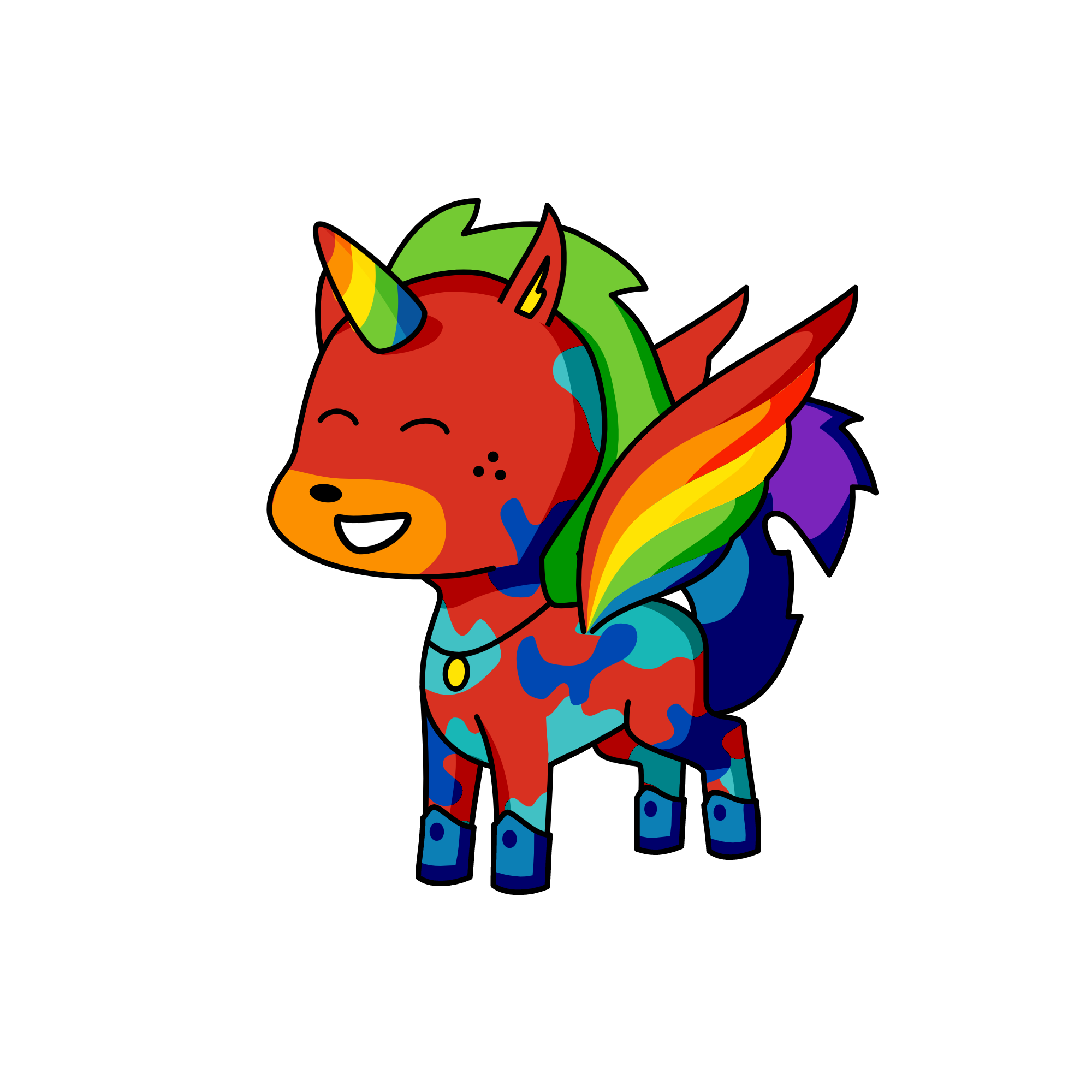 bryan the gay uniwolf, the unicorn