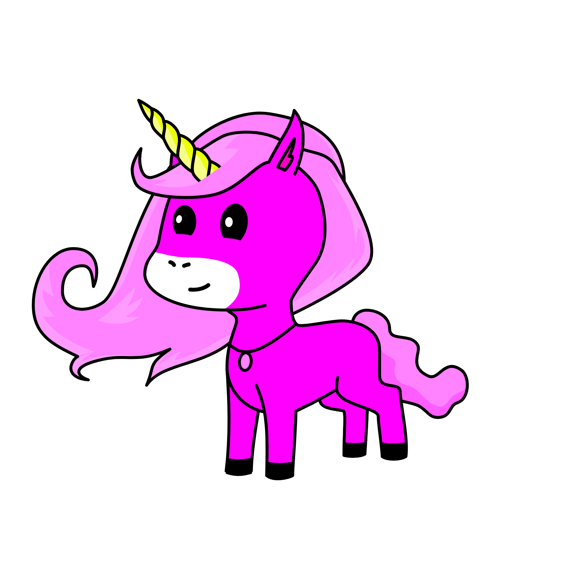Pinky, the unicorn