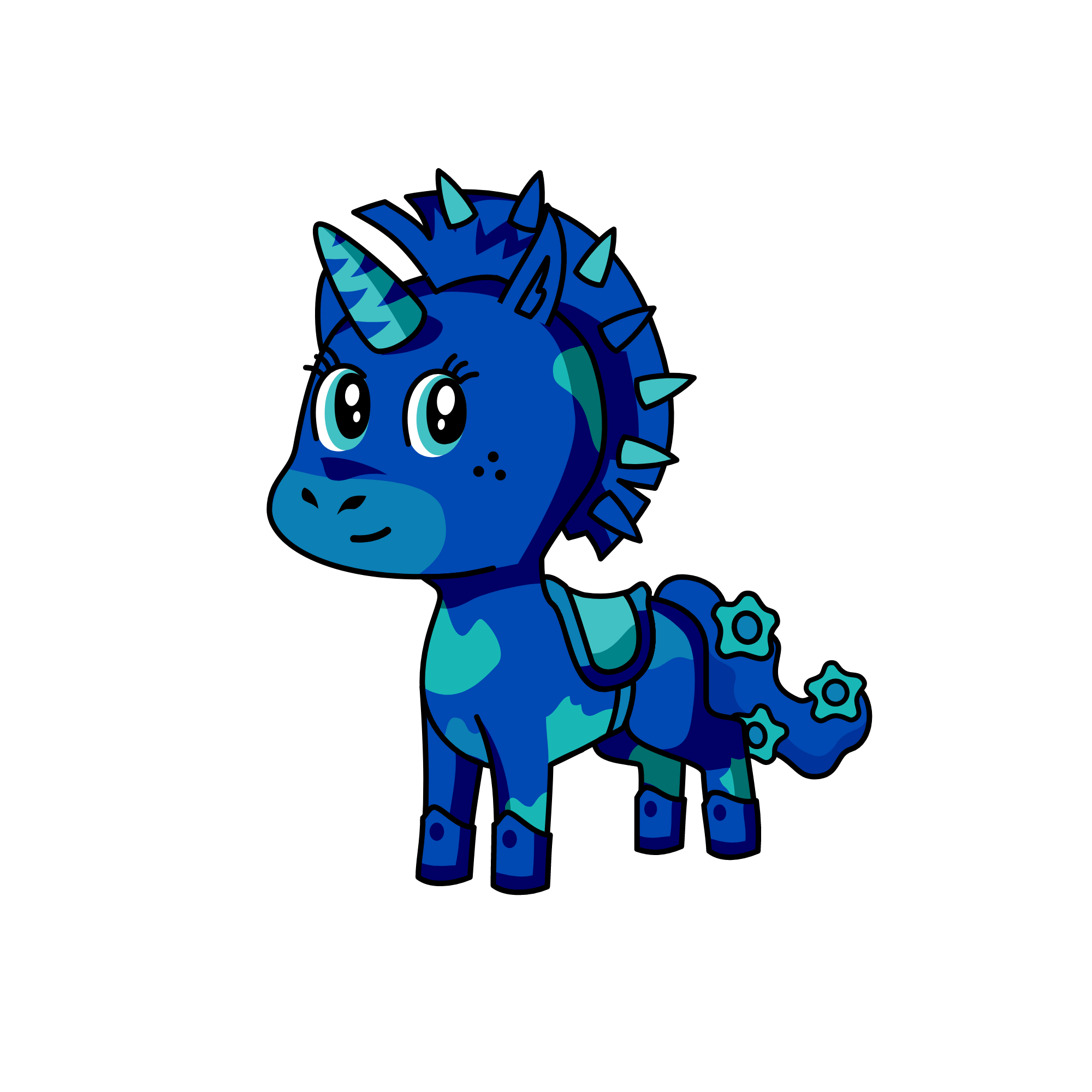 Blue Baby, the unicorn