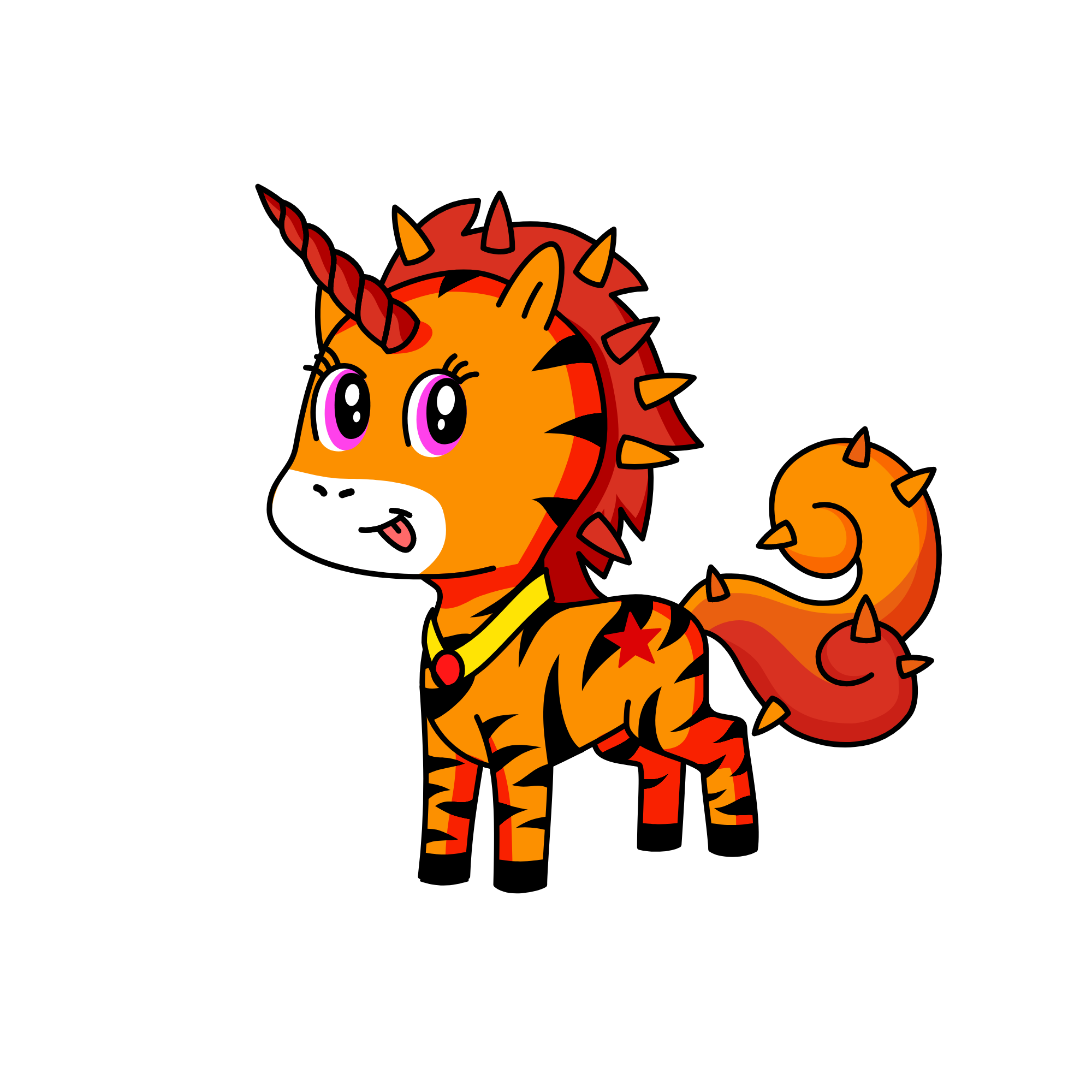 flame, the unicorn