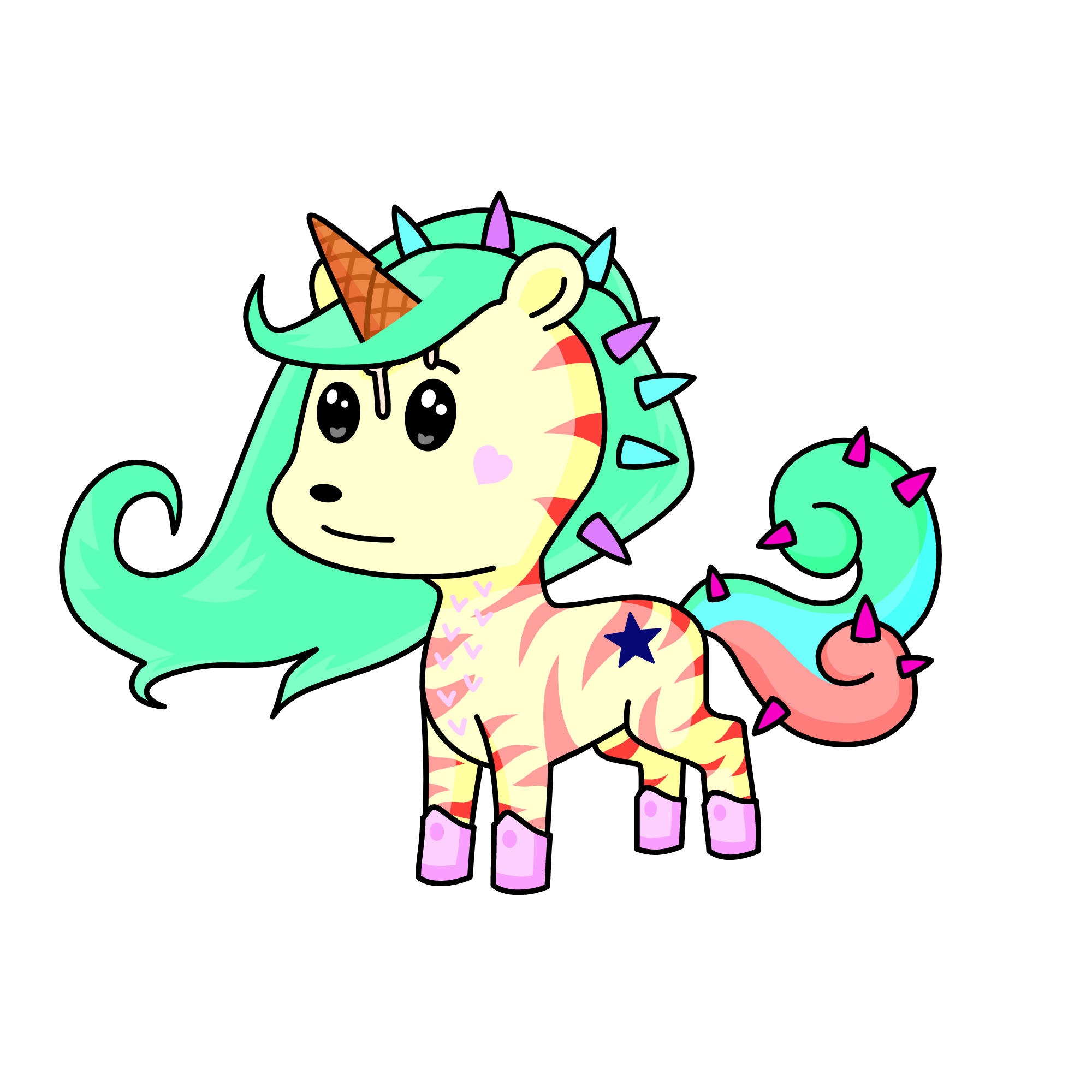 (me) as an icecreme!, the unicorn