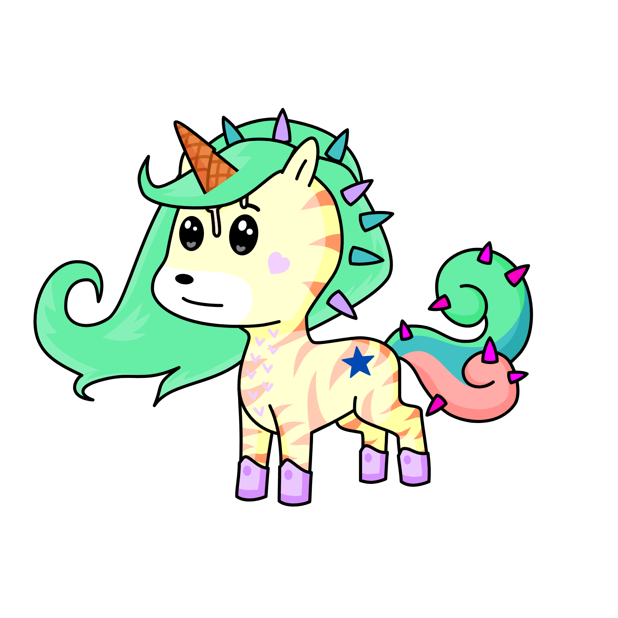 (me) as an icecreme!, the unicorn