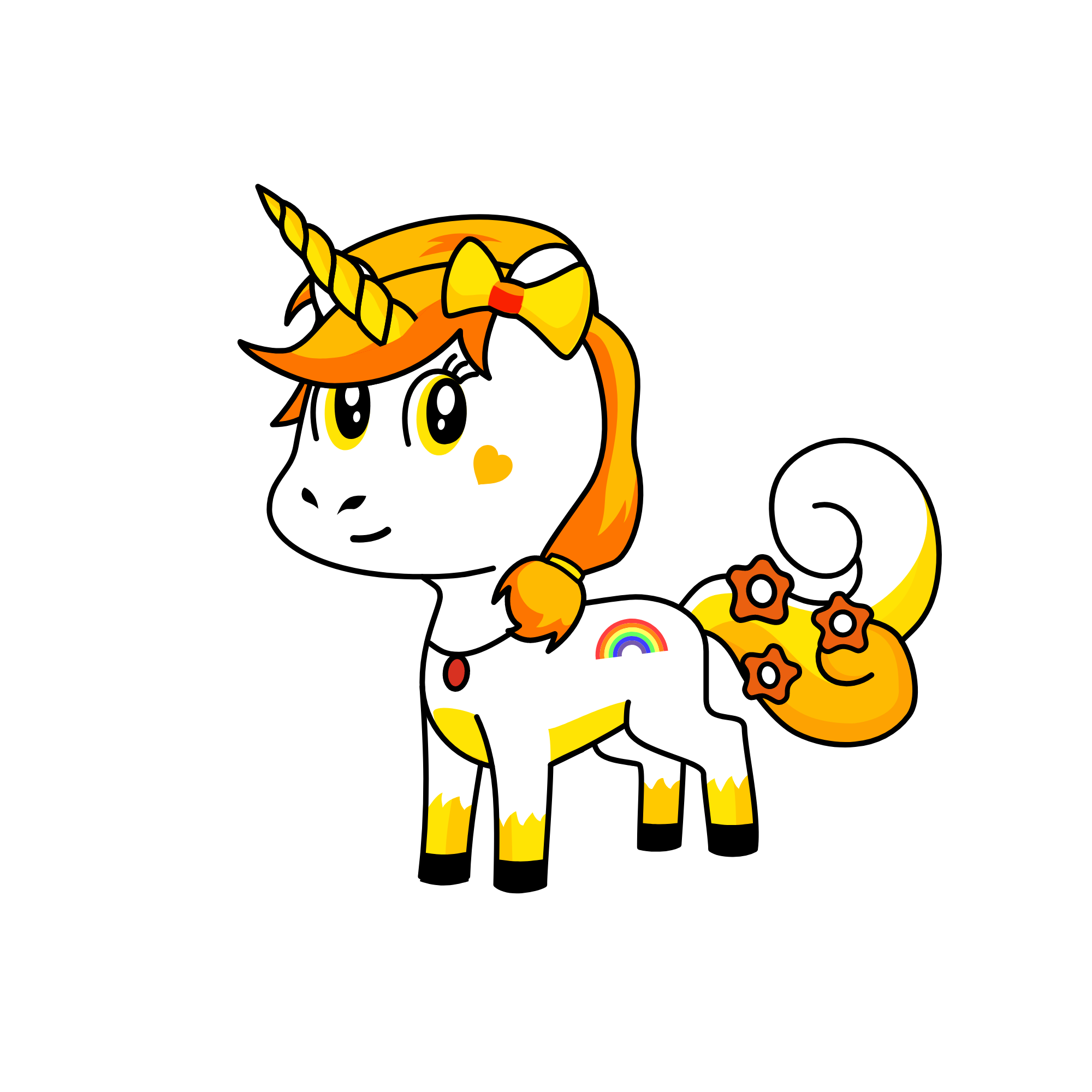 Sunshine Rainbow, the unicorn