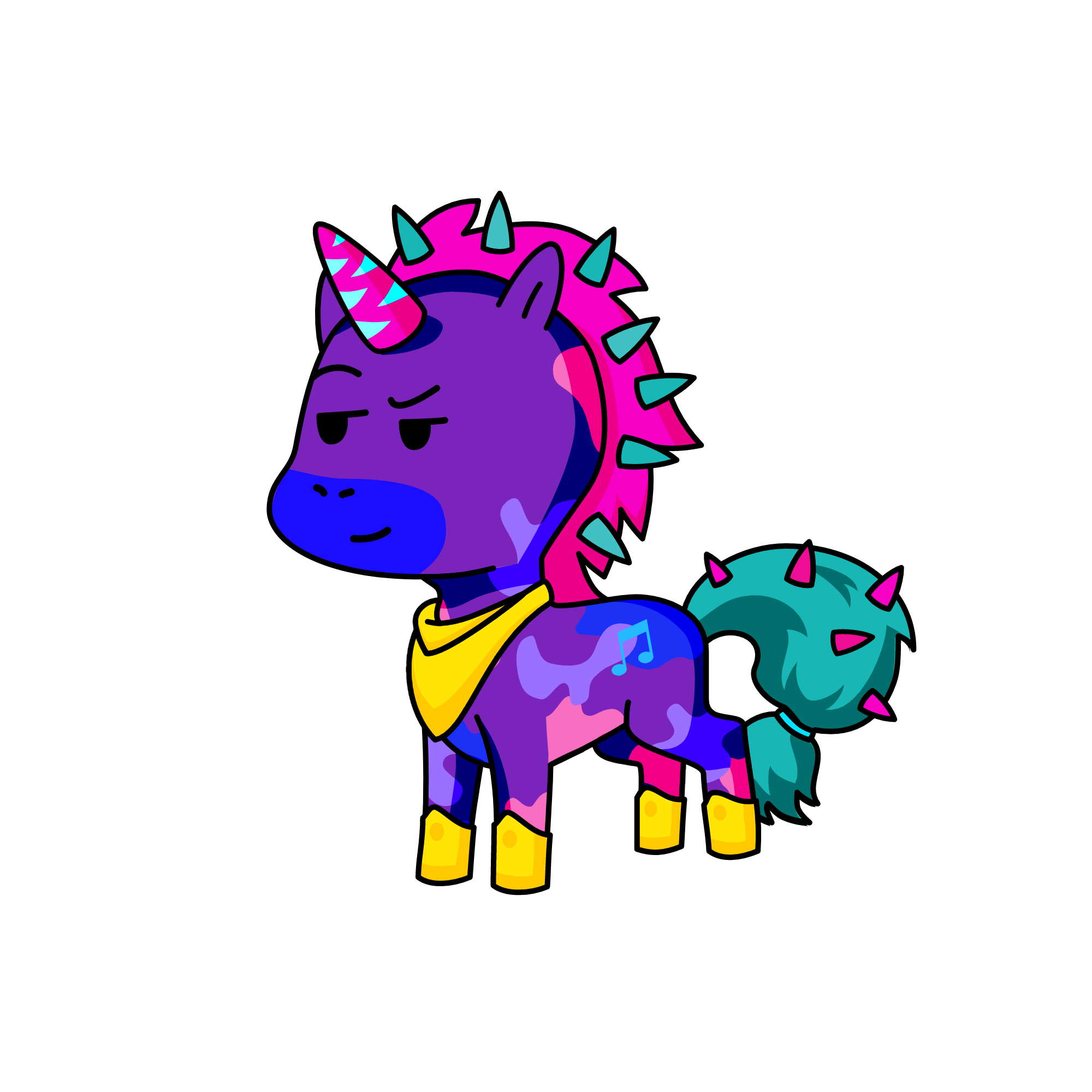 Unicorn gal, the unicorn