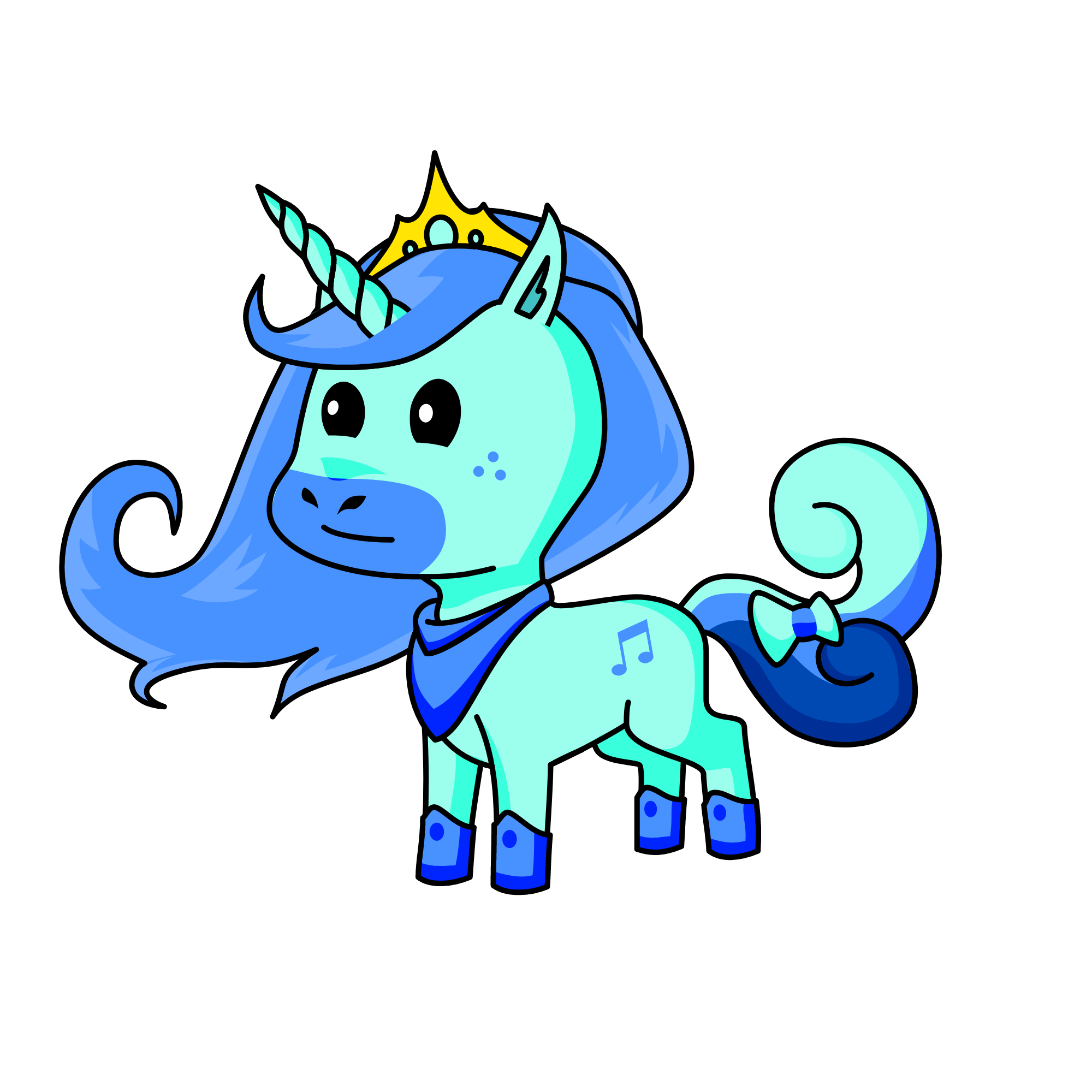 Blue Bell, the unicorn