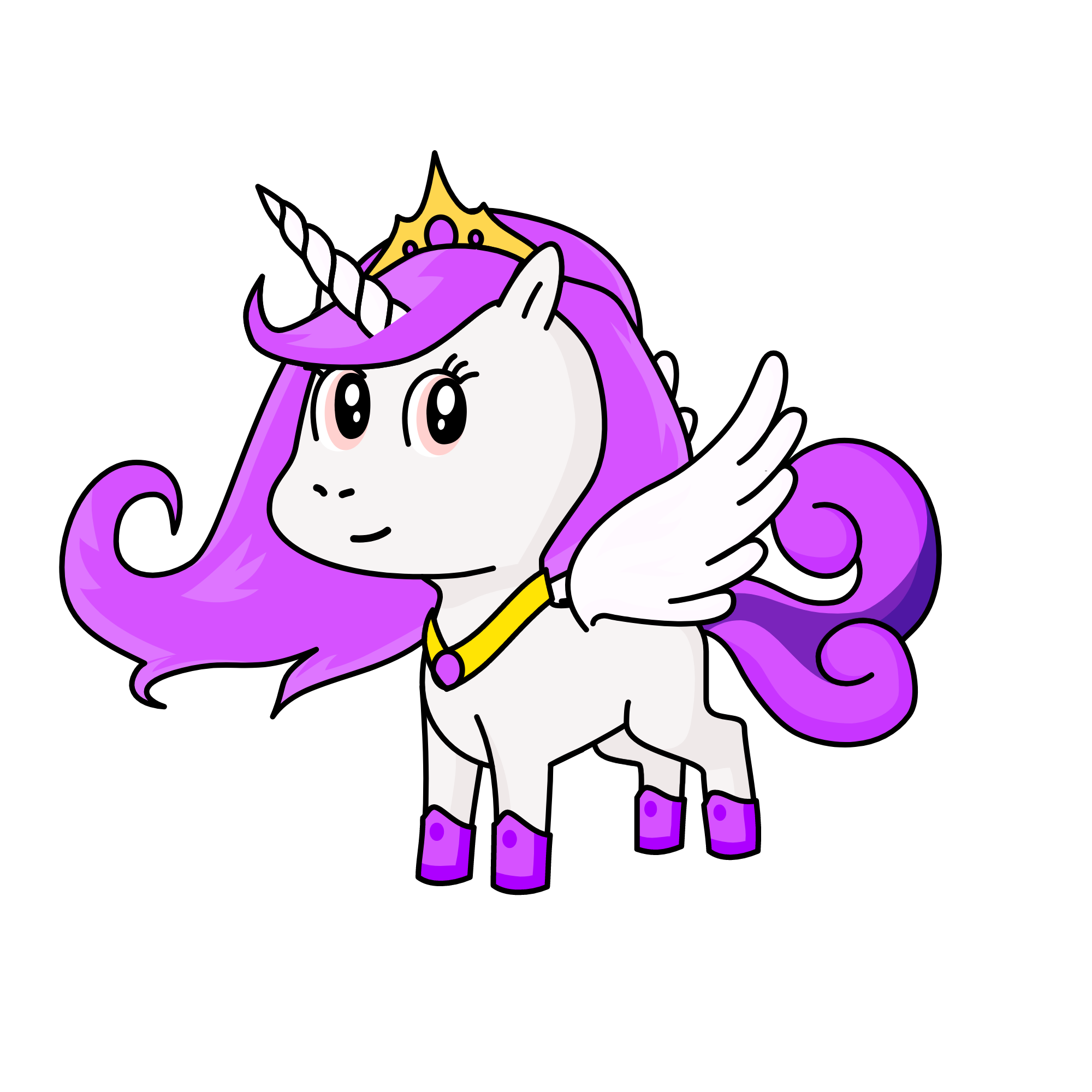 Vanilla Violet, the unicorn